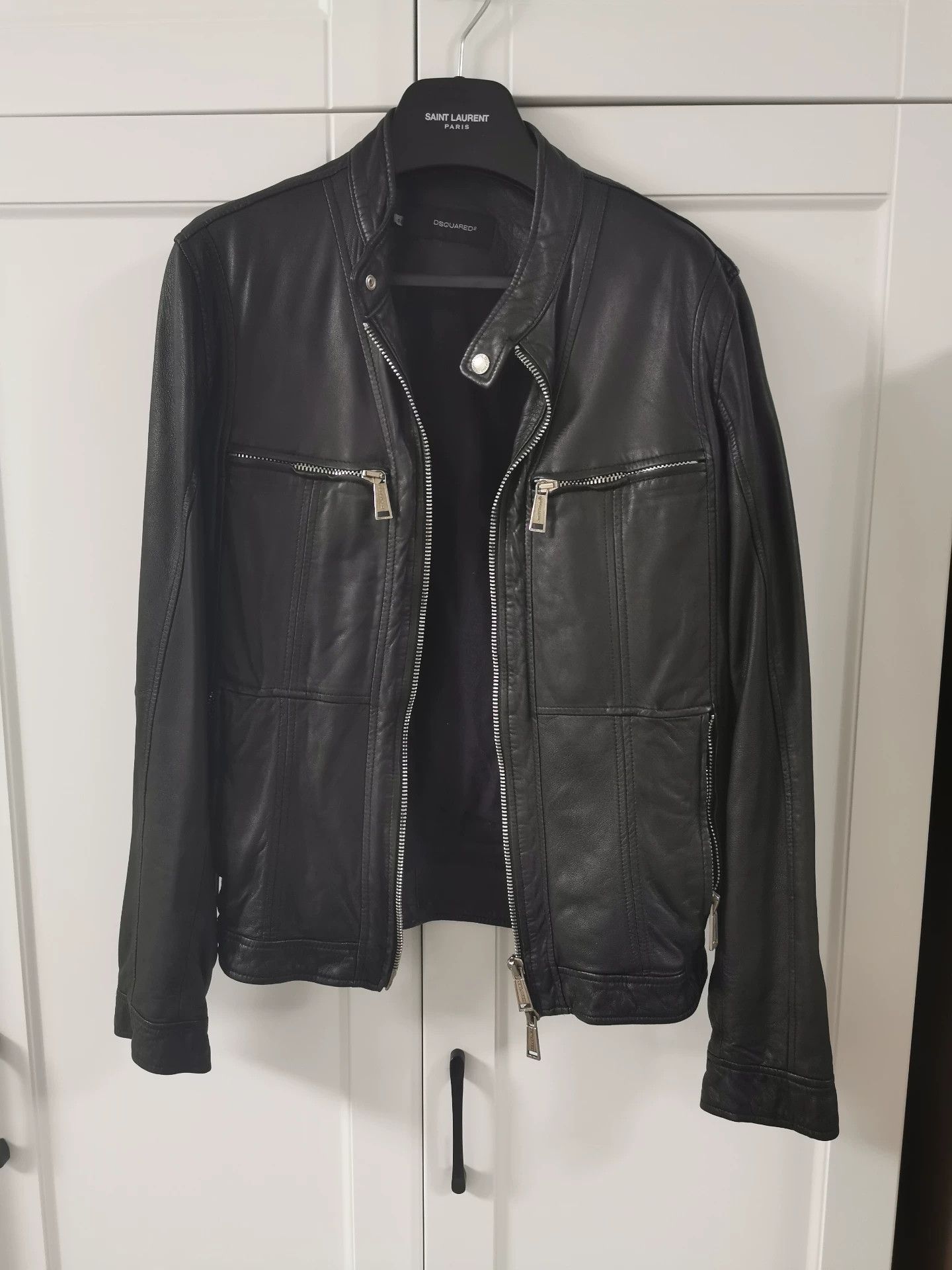 Dsquared2 Soft Black Leather Jacket from Dsquared2 Size US S / EU 44-46 / 1 - 1 Thumbnail