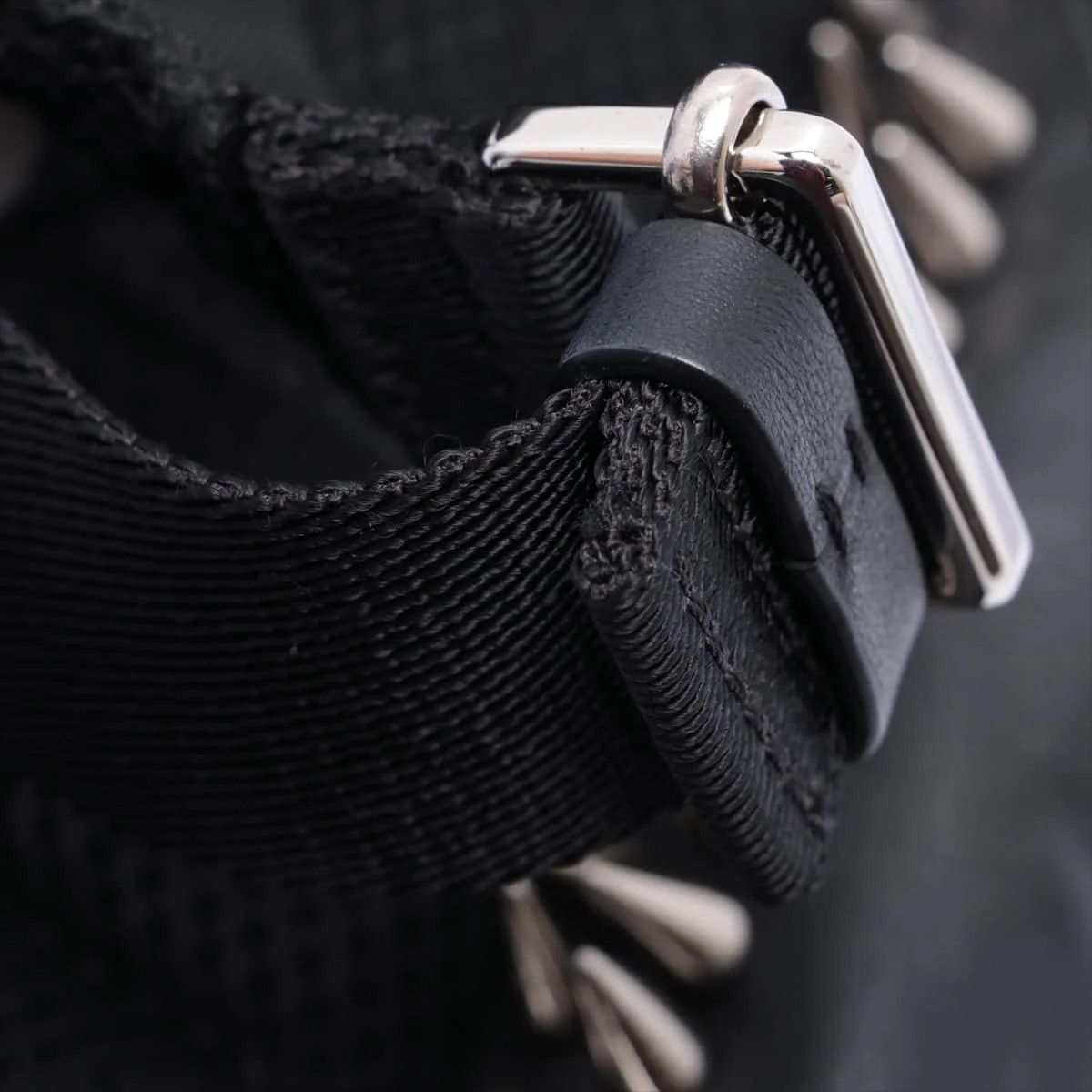 Valentino Valentino Garavani Studded Leather-Trimmed Nylon Backpack Size ONE SIZE - 15 Thumbnail