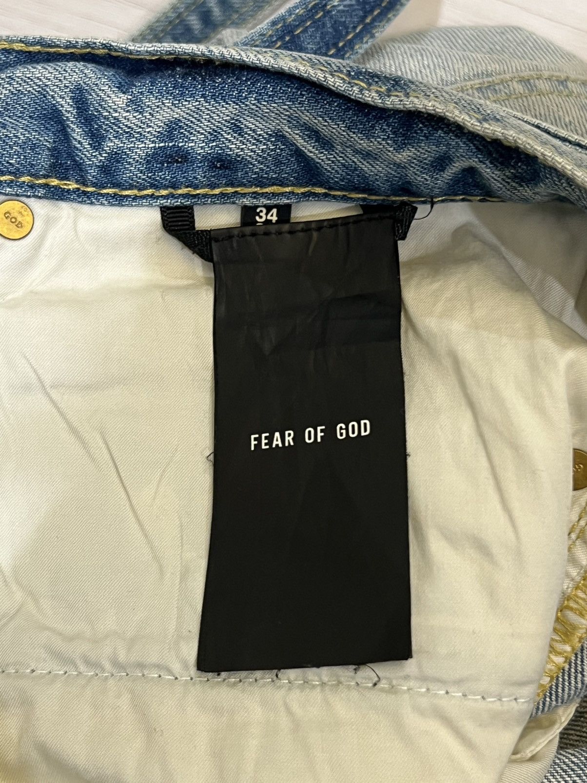 Fear of God Fear of God 6th Collection Distressed Denim Size US 34 / EU 50 - 15 Thumbnail