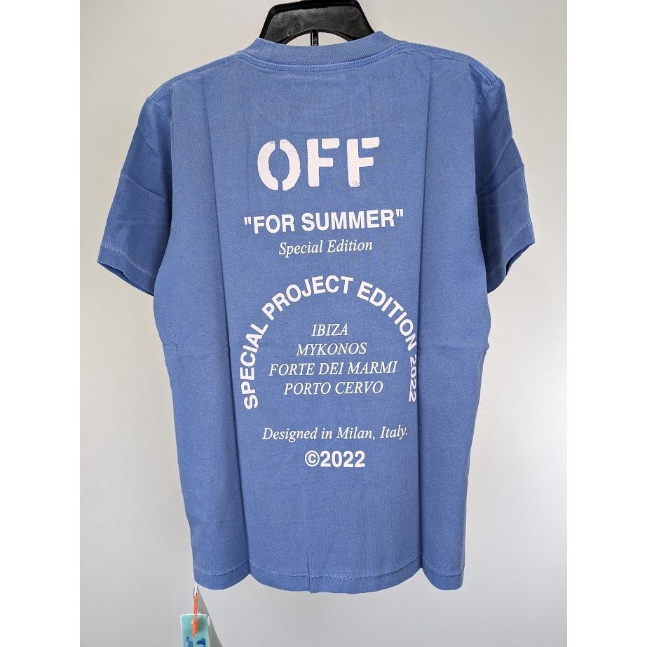 Off-White o1rshd1 SMR-Ibiza T-Shirt in Blue White Size US S / EU 44-46 / 1 - 17 Thumbnail
