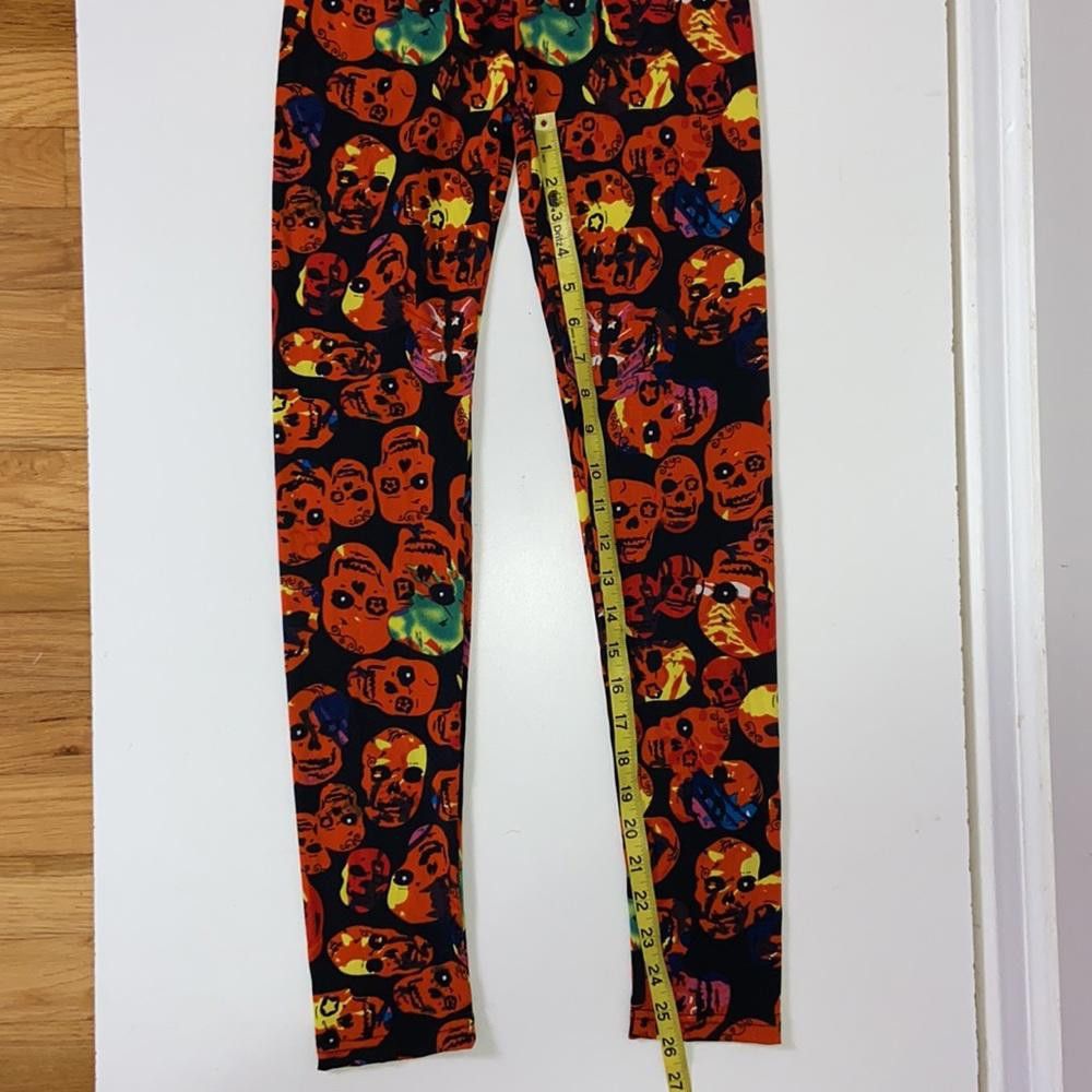 Designer X Ray Skull Leggings Size Small Size 28" / US 6 / IT 42 - 3 Thumbnail