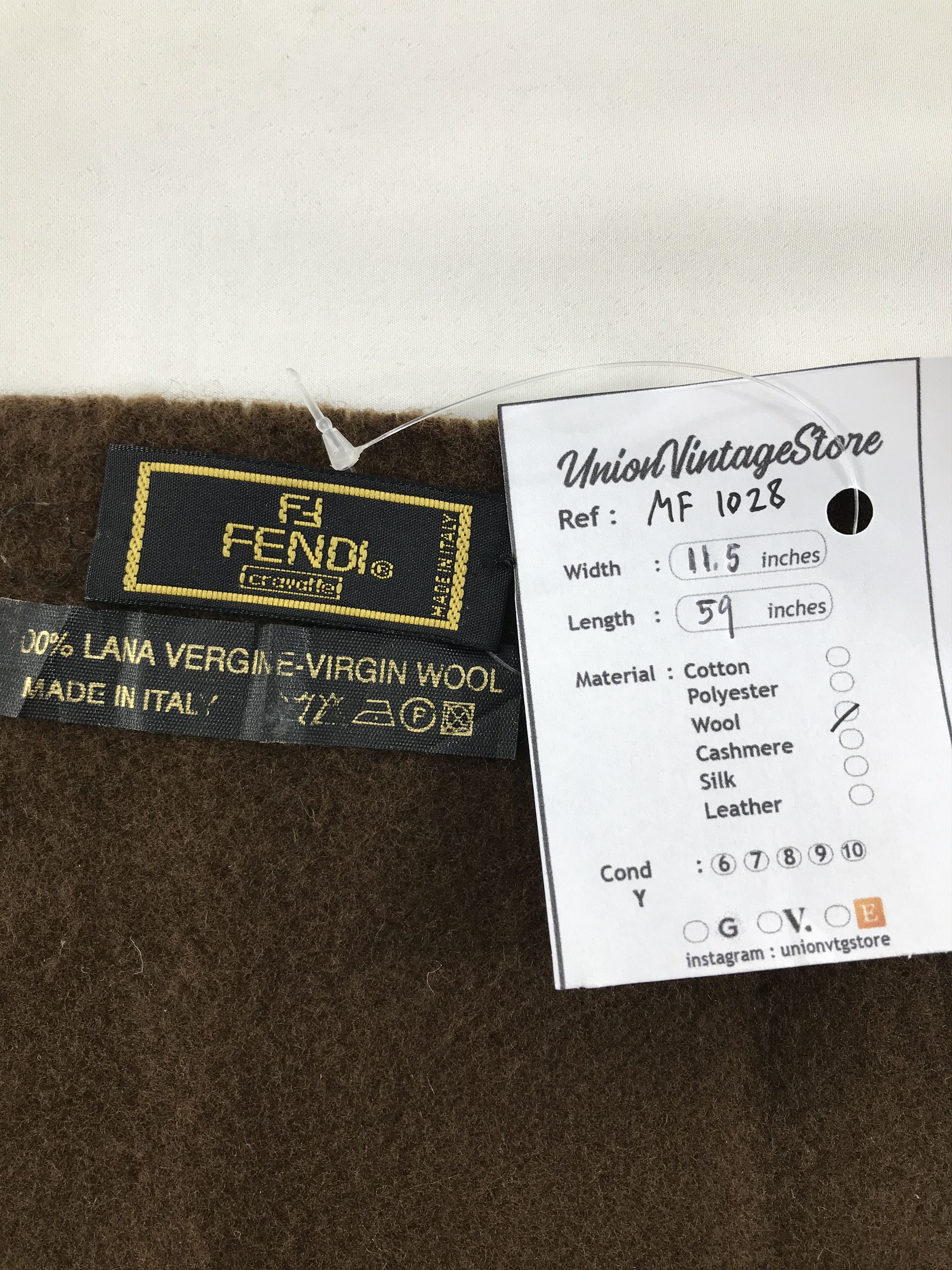 Fendi Vintage Fendi Scarf/Muffler/Neckwear MF1028 Size ONE SIZE - 7 Thumbnail