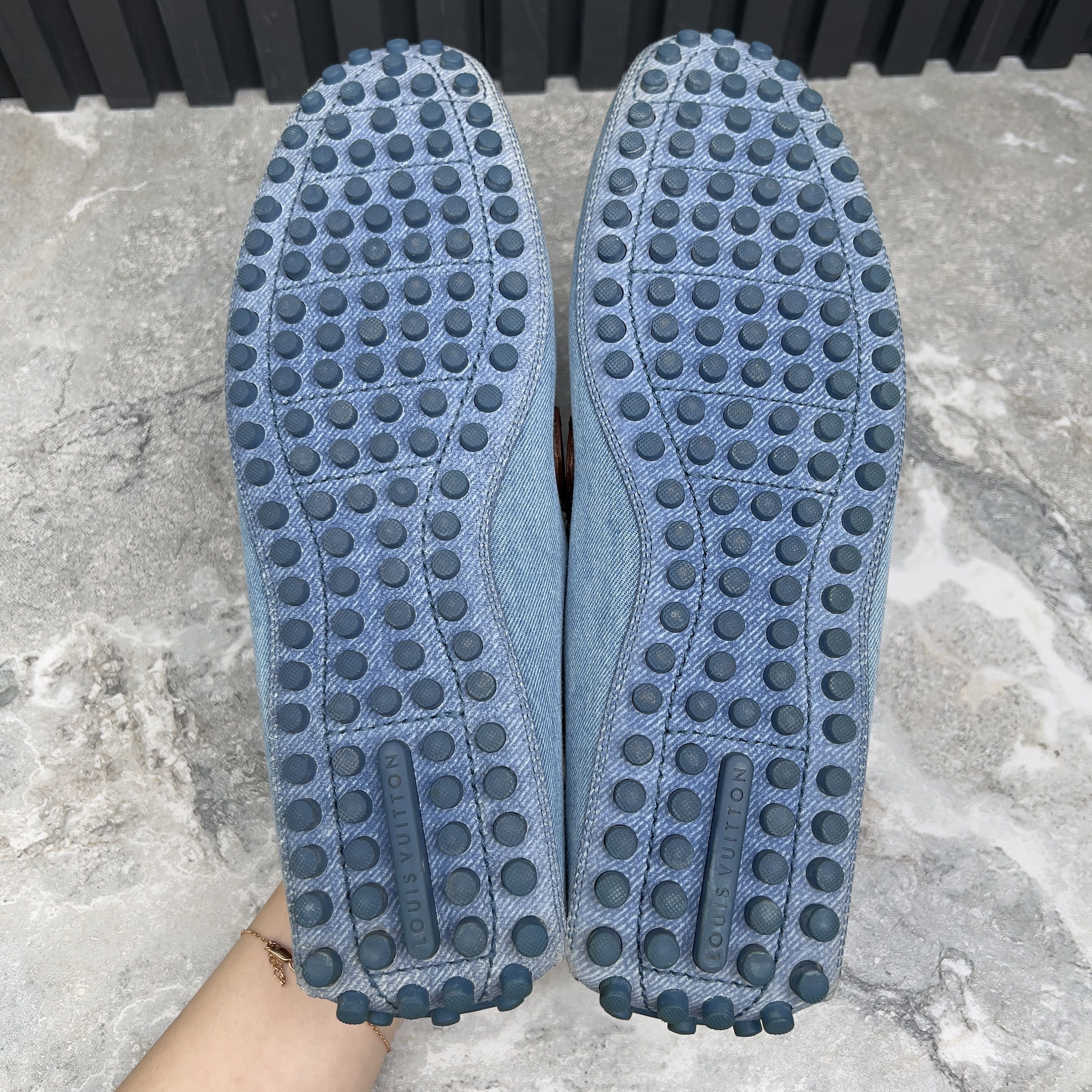 Louis Vuitton Louis Vuitton Monte Carlo Driving Moccasin Denim Size US 10.5 / EU 43-44 - 11 Thumbnail
