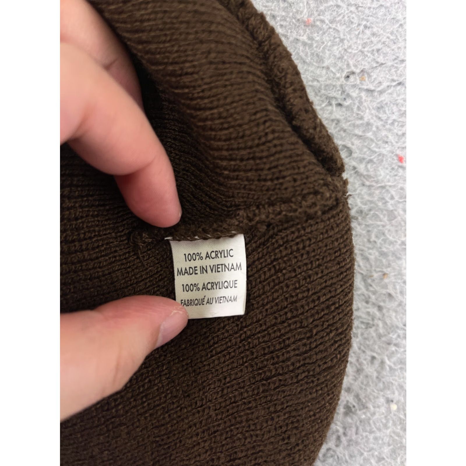 Vintage PromoHeadwear Beanie One Size Adult Brown Knit 100% Acrylic Outdoors Ski Casual Men’s Womens” Size ONE SIZE - 6 Thumbnail