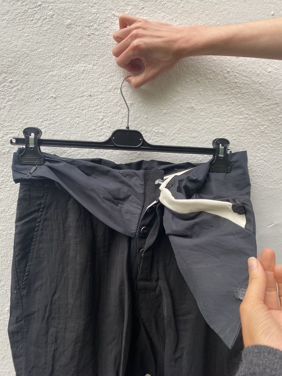 Rick Owens Drop Crotch Wool Cropped Trousers