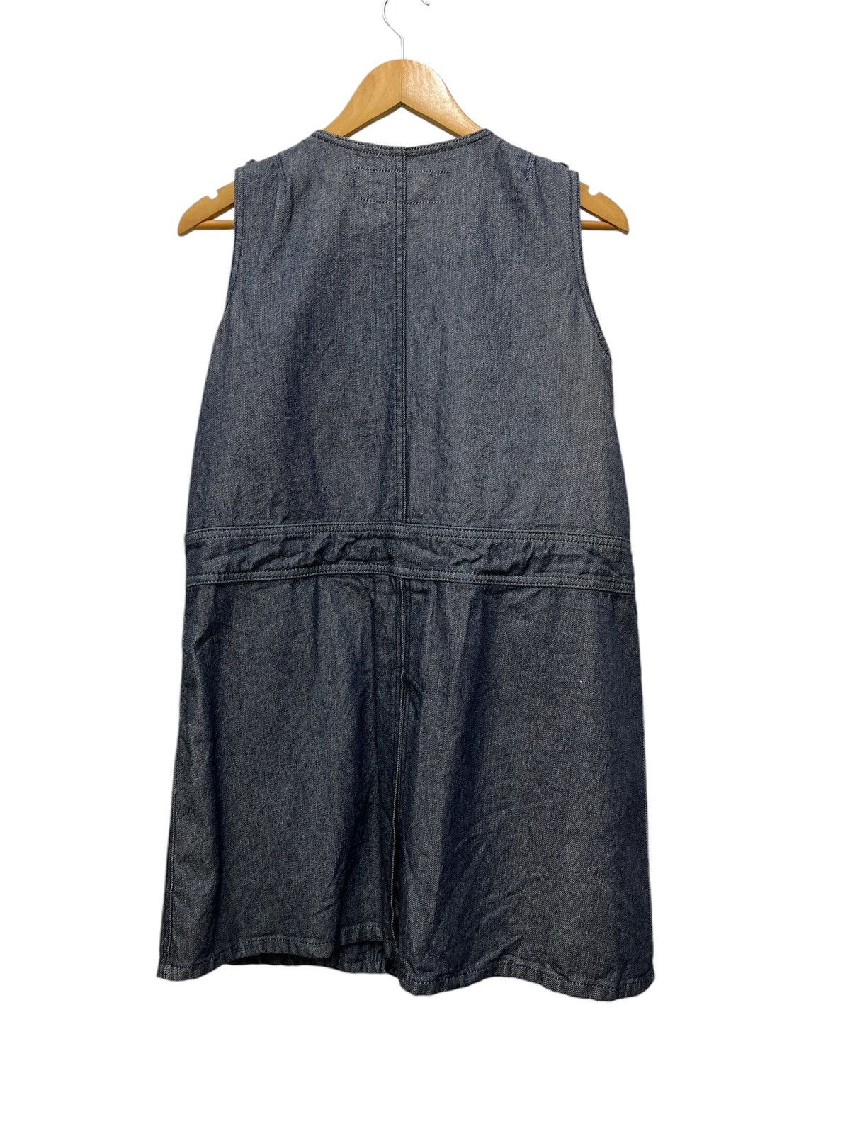 Issey Miyake Sunao Kuwahara Sleeveless Denim Dress Size M / US 6-8 / IT 42-44 - 2 Thumbnail