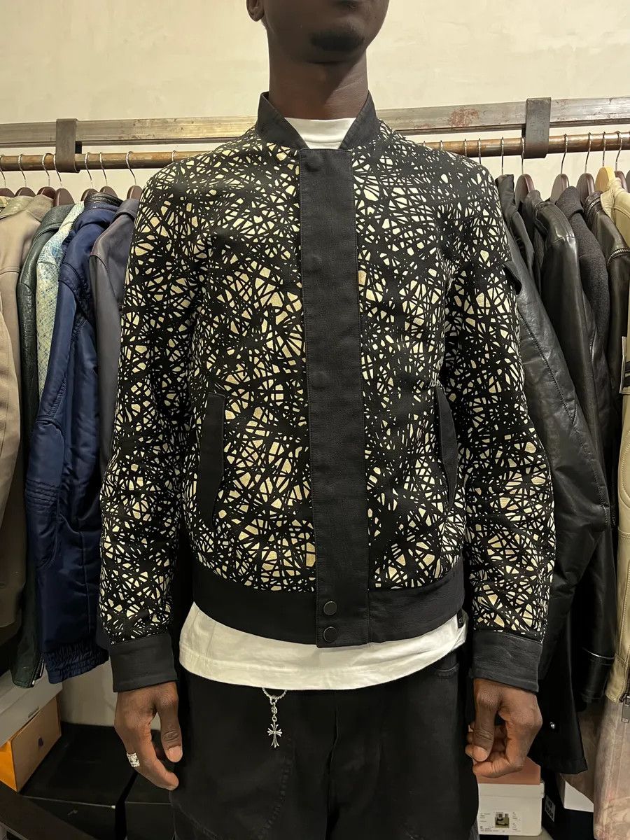Balenciaga AW2013 Balenciaga Black & White Contemporary Abstract Aviator Jacket Size US S / EU 44-46 / 1 - 2 Thumbnail