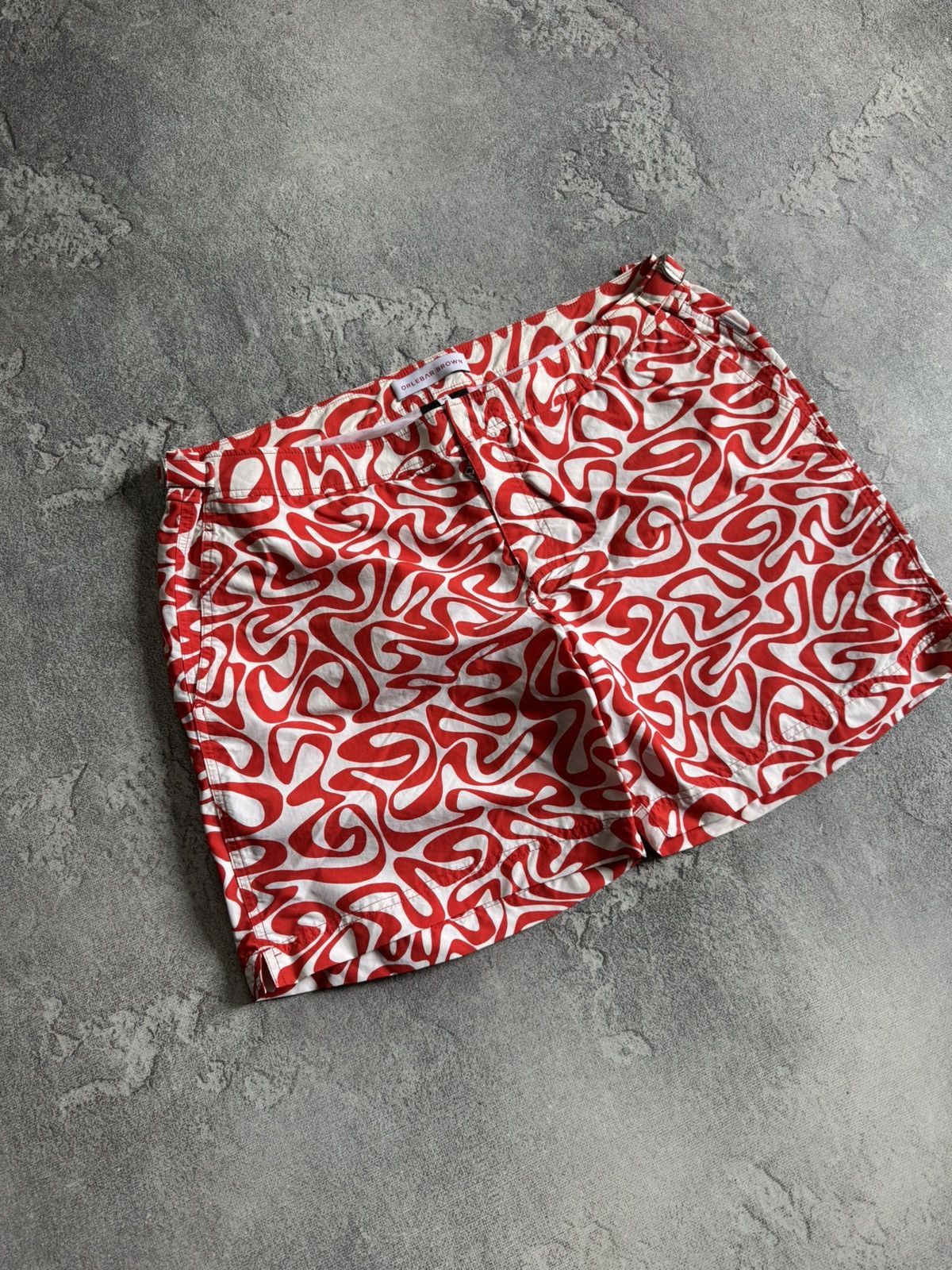 Orlebar Brown Orlebar Brown Bulldog Swim Shorts Sz 38 Abstract Swirl Print Size US 38 / EU 54 - 2 Thumbnail