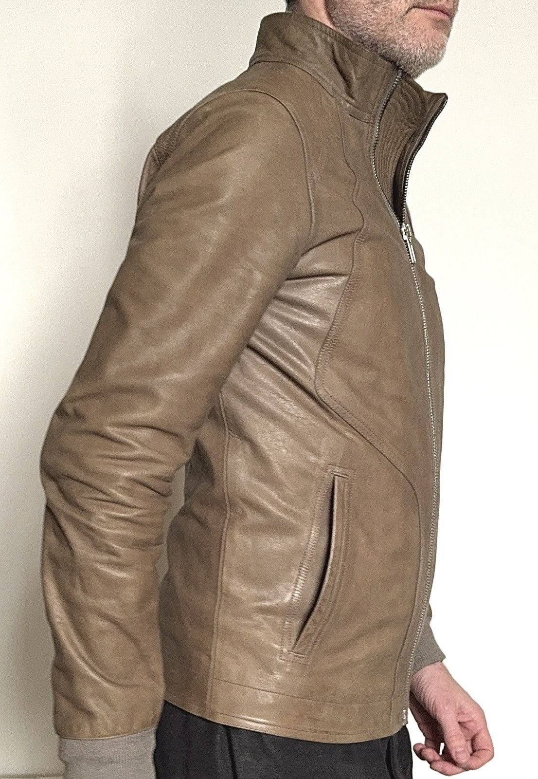Rick Owens Rick Owen’s dark dust bike leather jacket Size US M / EU 48-50 / 2 - 7 Thumbnail