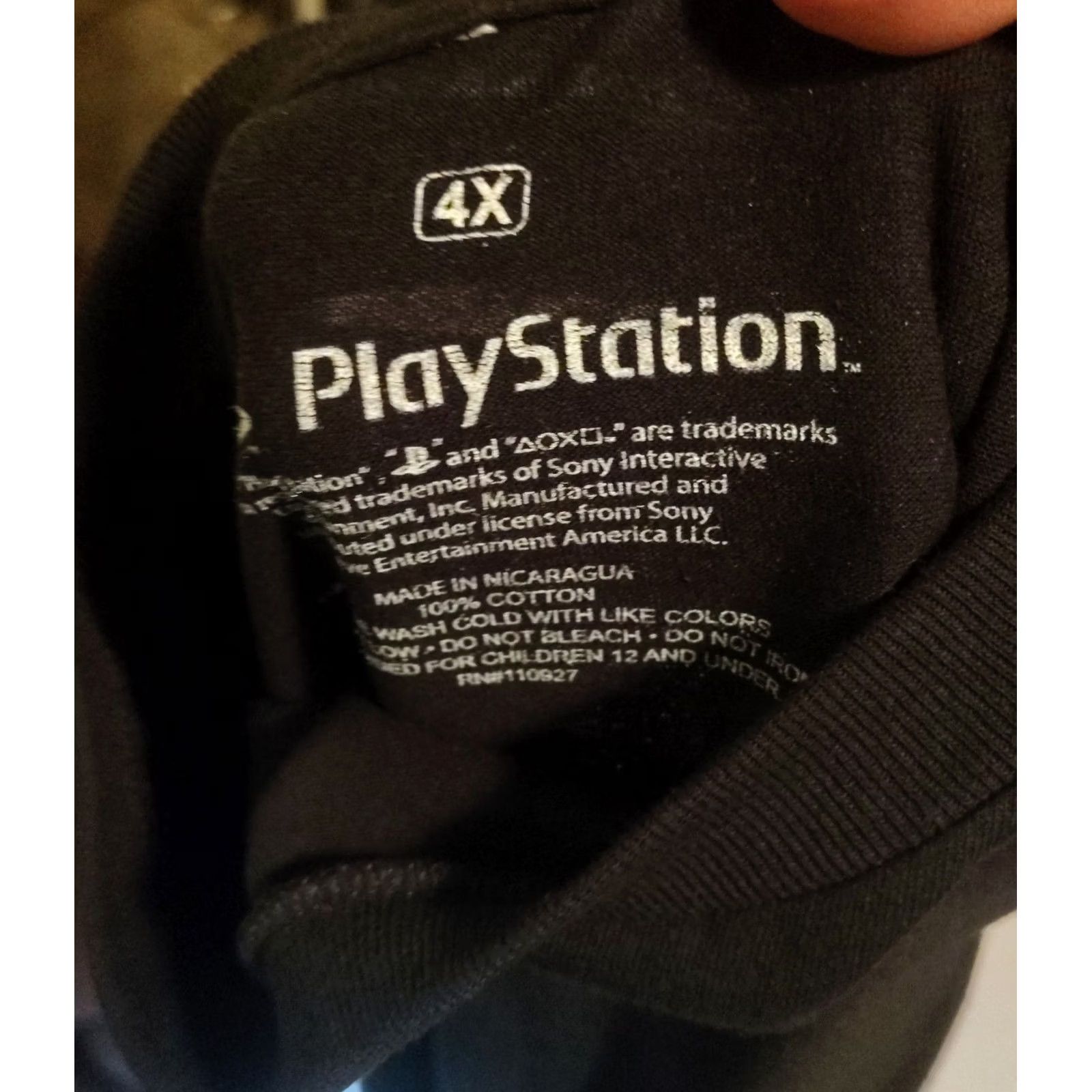Vintage VINTAGE Playstation T-Shirt Mens 4XL Black Video Gamer Controller Buttons Graphic Size US XXL / EU 58 / 5 - 4 Thumbnail