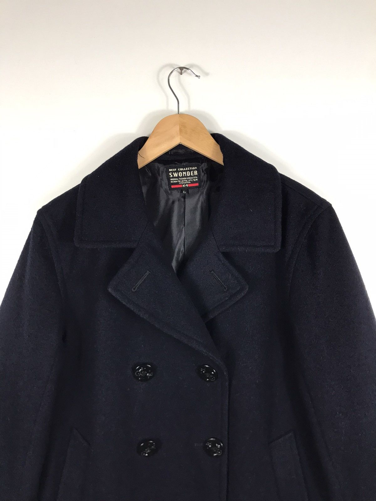 Vintage ⚡️Vintage S.Wonder Wool Double Breast Peacoat Jacket Size US L / EU 52-54 / 3 - 4 Thumbnail