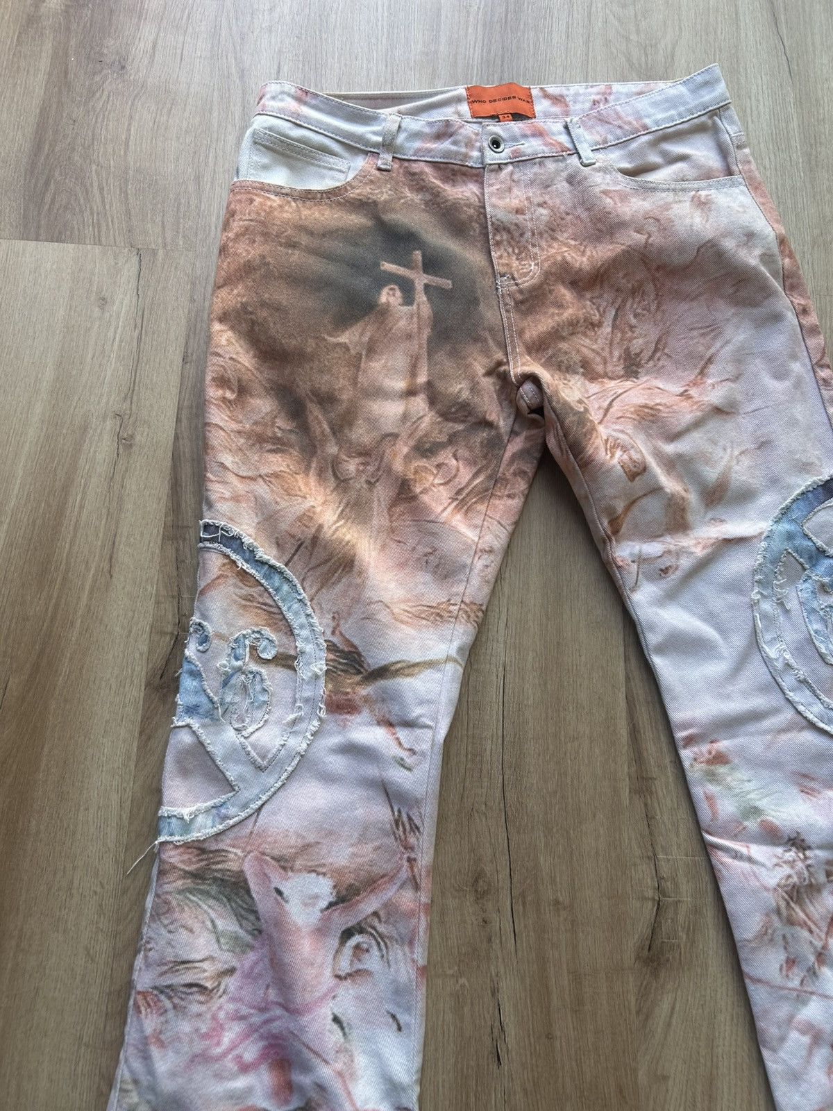Who Decides War Who decides war jesus denim 666 Size US 34 / EU 50 - 5 Thumbnail