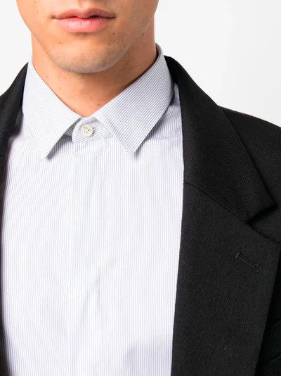 Saint Laurent Paris oc11z1225 564269 Chemise Classique Fit Shirt in Blue Size US S / EU 44-46 / 1 - 3 Thumbnail