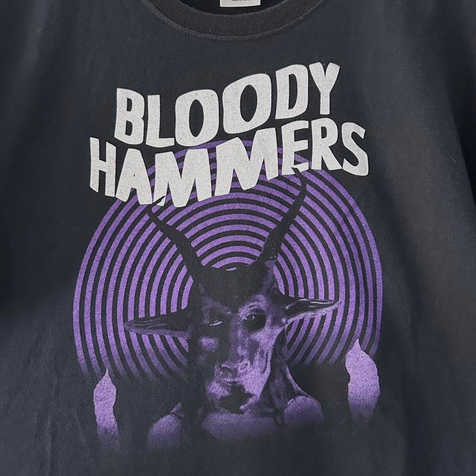 Gildan Bloody Hammers Rock Band Shirt Size US L / EU 52-54 / 3 - 3 Thumbnail
