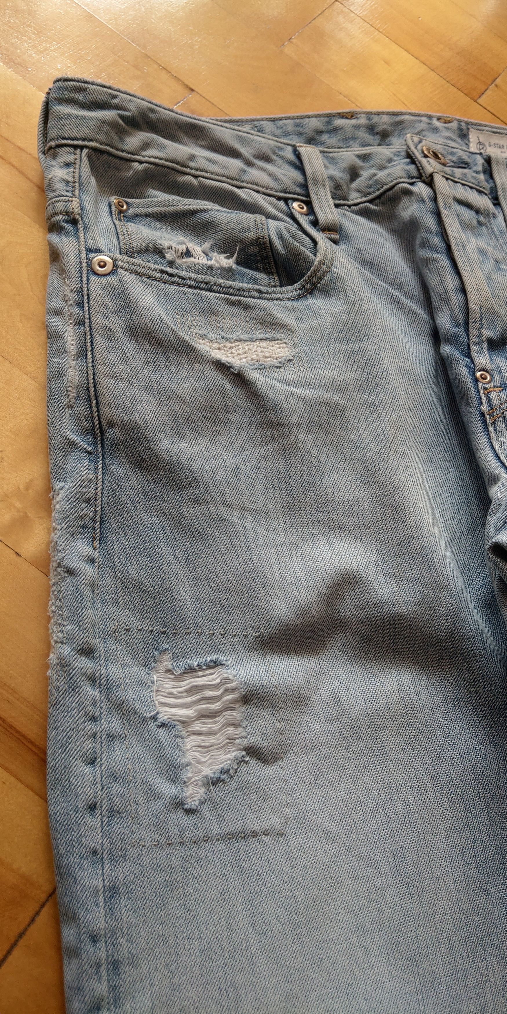 G-Star Mid Skinny Raw Denim Pants Baggy Distressed Goth y2k G-STAR Size US 31 - 5 Thumbnail