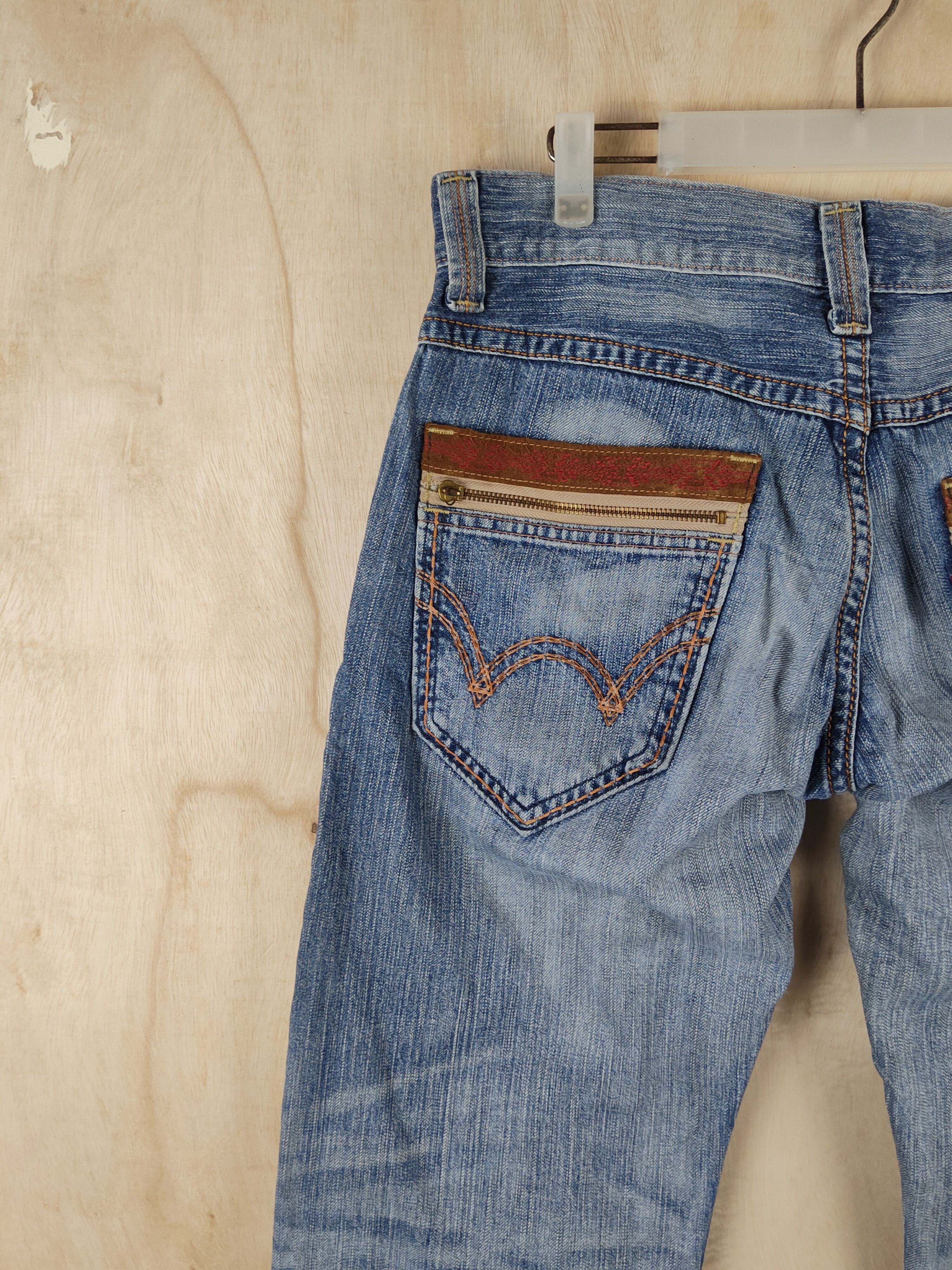 Edwin Edwin Blue vintage Distressed Ripped Jeans #S2477 Size US 32 / EU 48 - 8 Thumbnail