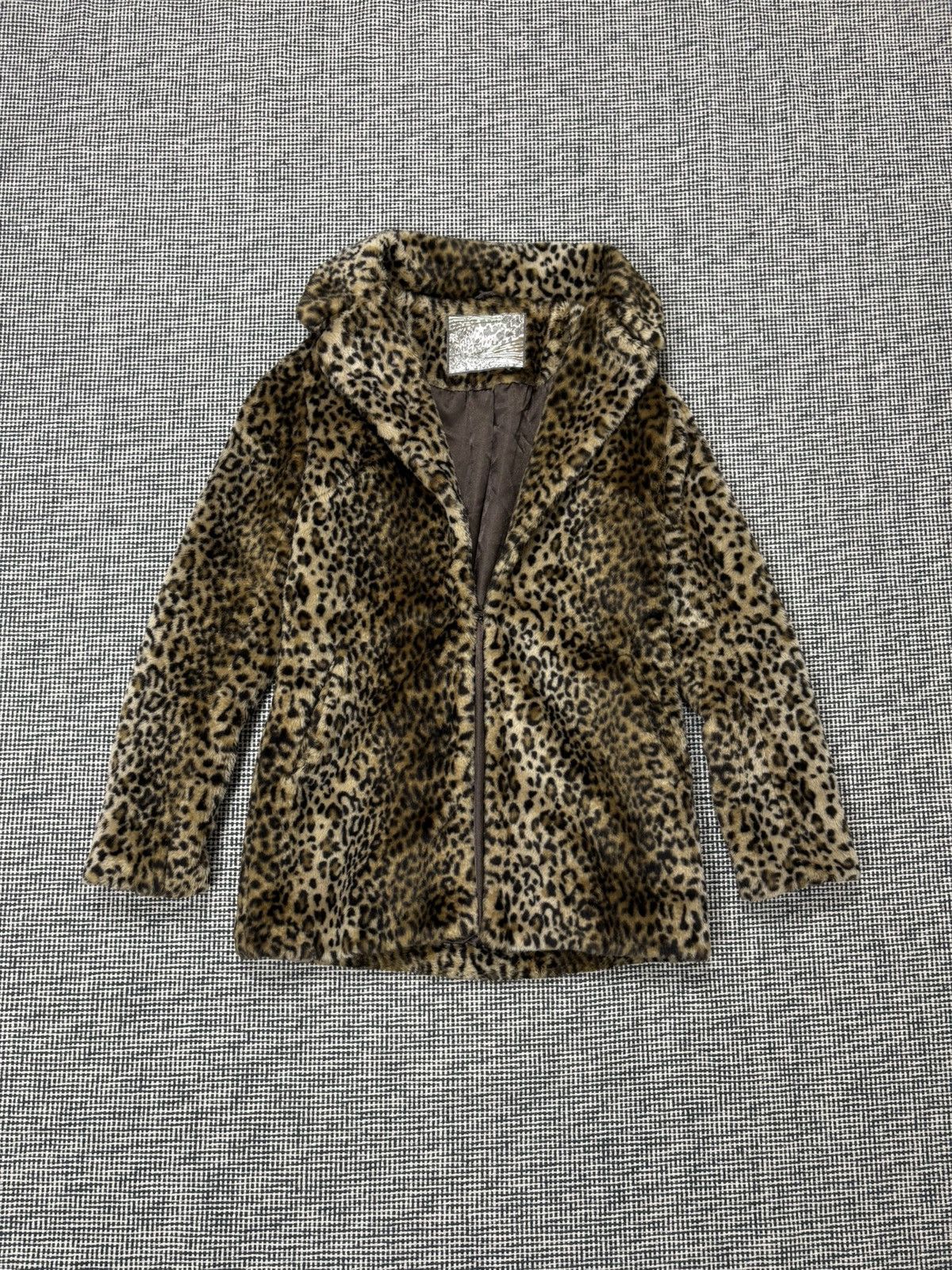 Japanese Brand Leopard print faux fur fuzzy parka jacket y2k avant garde Size M / US 6-8 / IT 42-44 - 2 Thumbnail