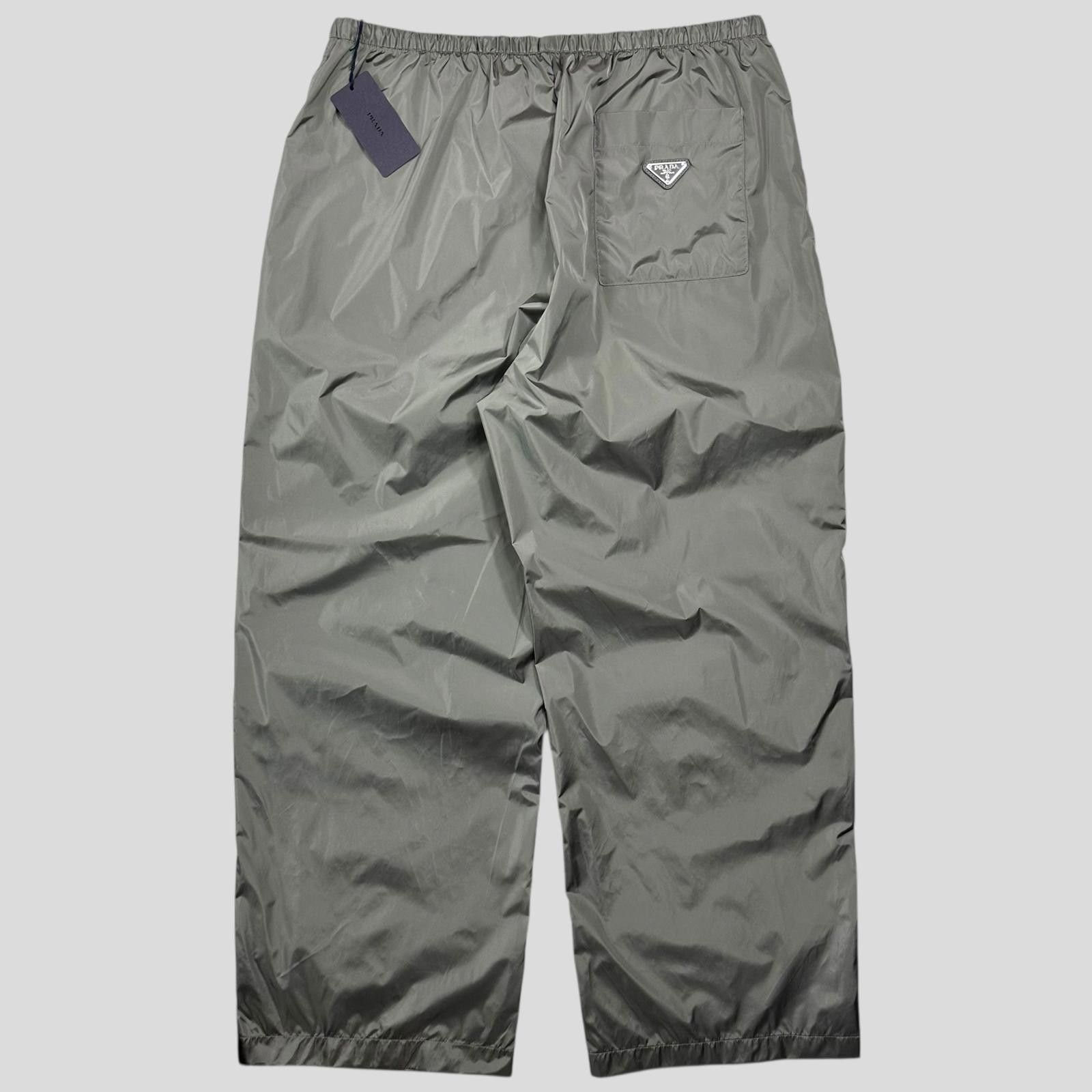 Prada Prada 2024 Light Technical Nylon Baggy Logo Trousers - L/XL 