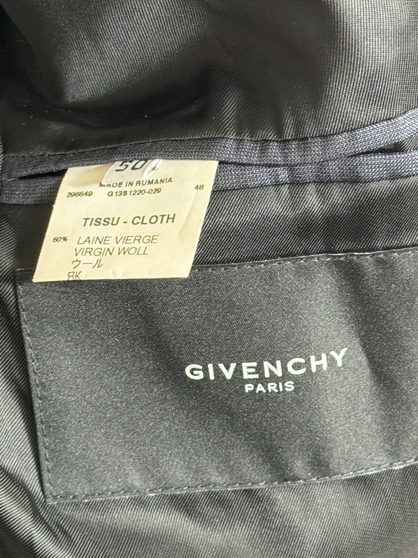 Givenchy Givenchy Navy Slim Fit Suit Jacket 50 Size 50S - 7 Thumbnail