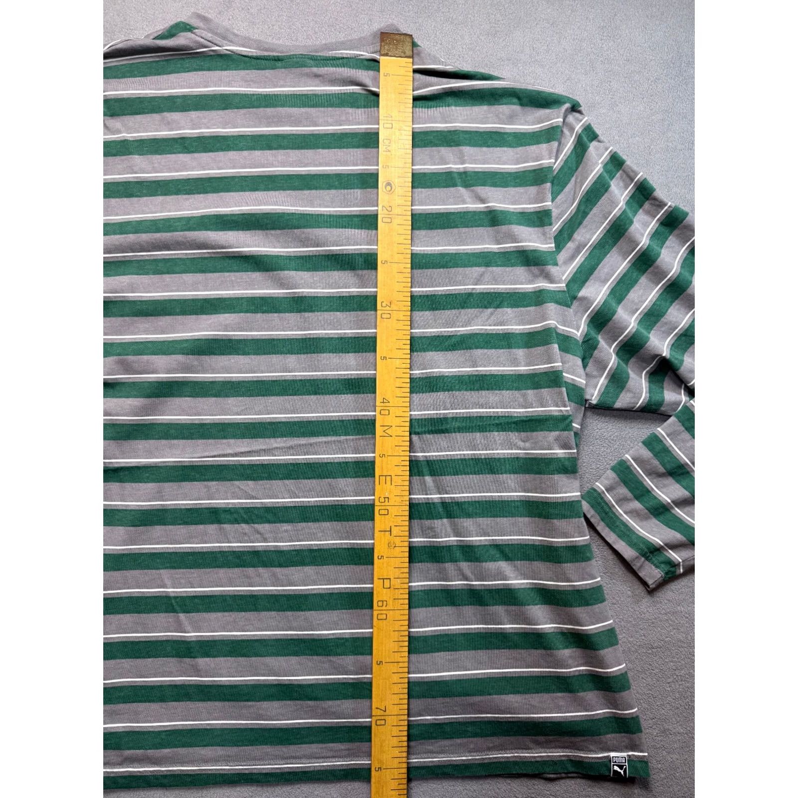 Puma Puma Long Sleeve Shirt Striped Mens 3XL Big 3X Multicolor T-Shirt Size US XXL / EU 58 / 5 - 3 Thumbnail
