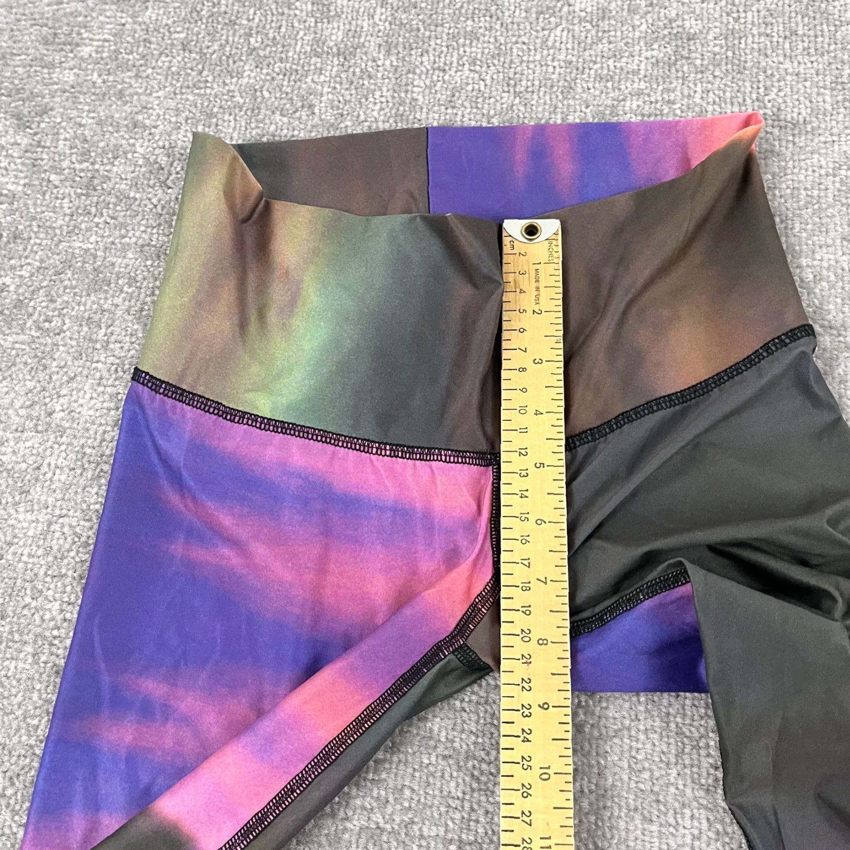 Vintage Teeki Leggings Womens Small 26 x 27.5 Skinny Tight Leg Art Sunset Cloud Abstract Size 28" / US 6 / IT 42 - 6 Thumbnail