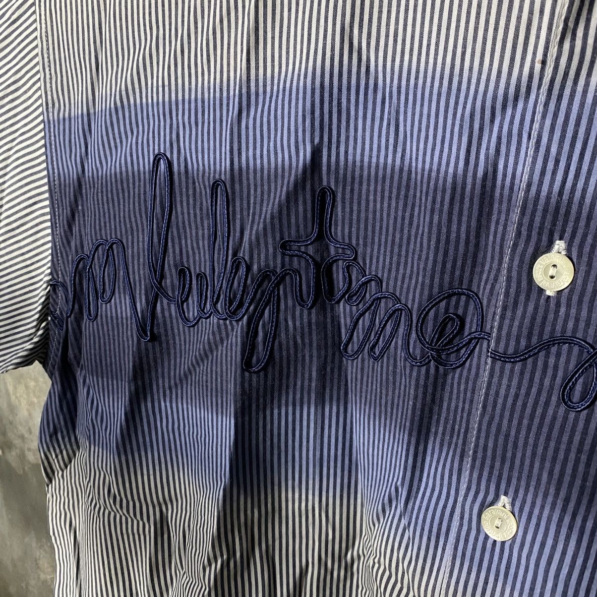 Valentino vintage valentino garavani tape logo gradation striped shirt Size US L / EU 52-54 / 3 - 6 Thumbnail