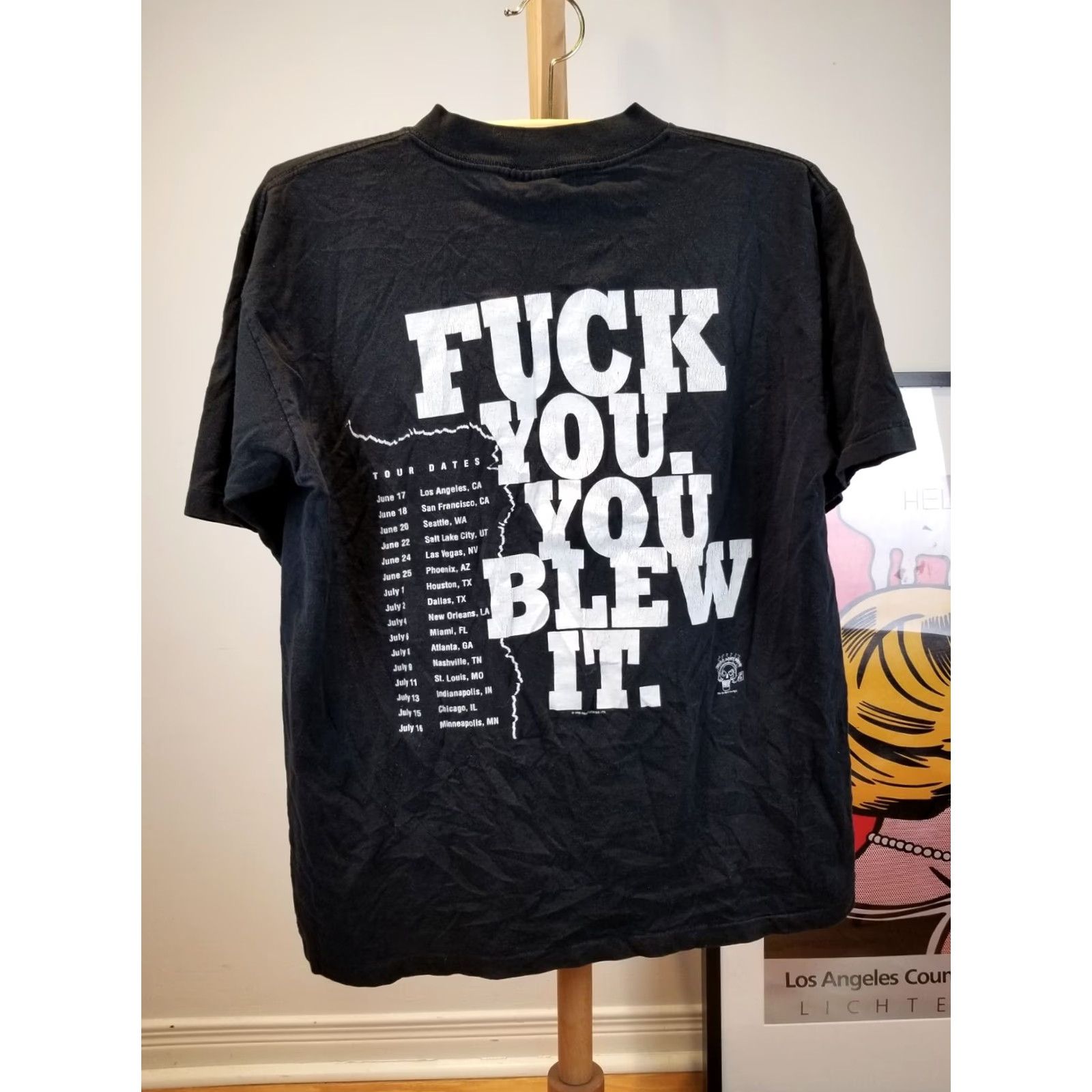 Vintage VINTAGE KISS WORLDWIDE CONVENTIONS I WAS THERE HEAVY METAL TOUR T-SHIRT SZ L Shirt Adult L Black Cotton Jersey Men's Rock 90s Mens Size US L / EU 52-54 / 3 - 5 Thumbnail