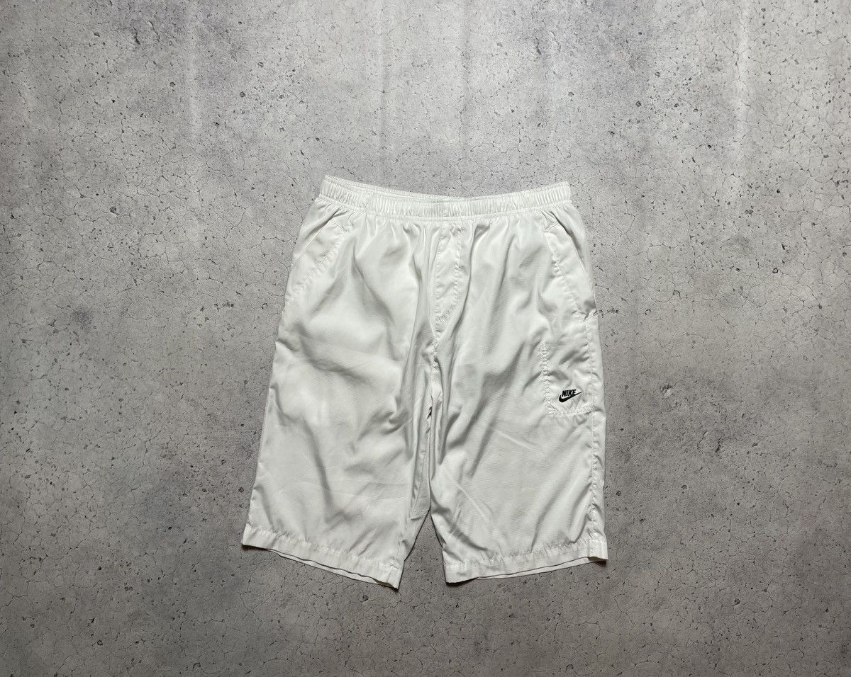 Nike × Vintage Vintage Nike Air TN Swoosh Drill Nylon Shorts Size US 32 / EU 48 - 1 Thumbnail