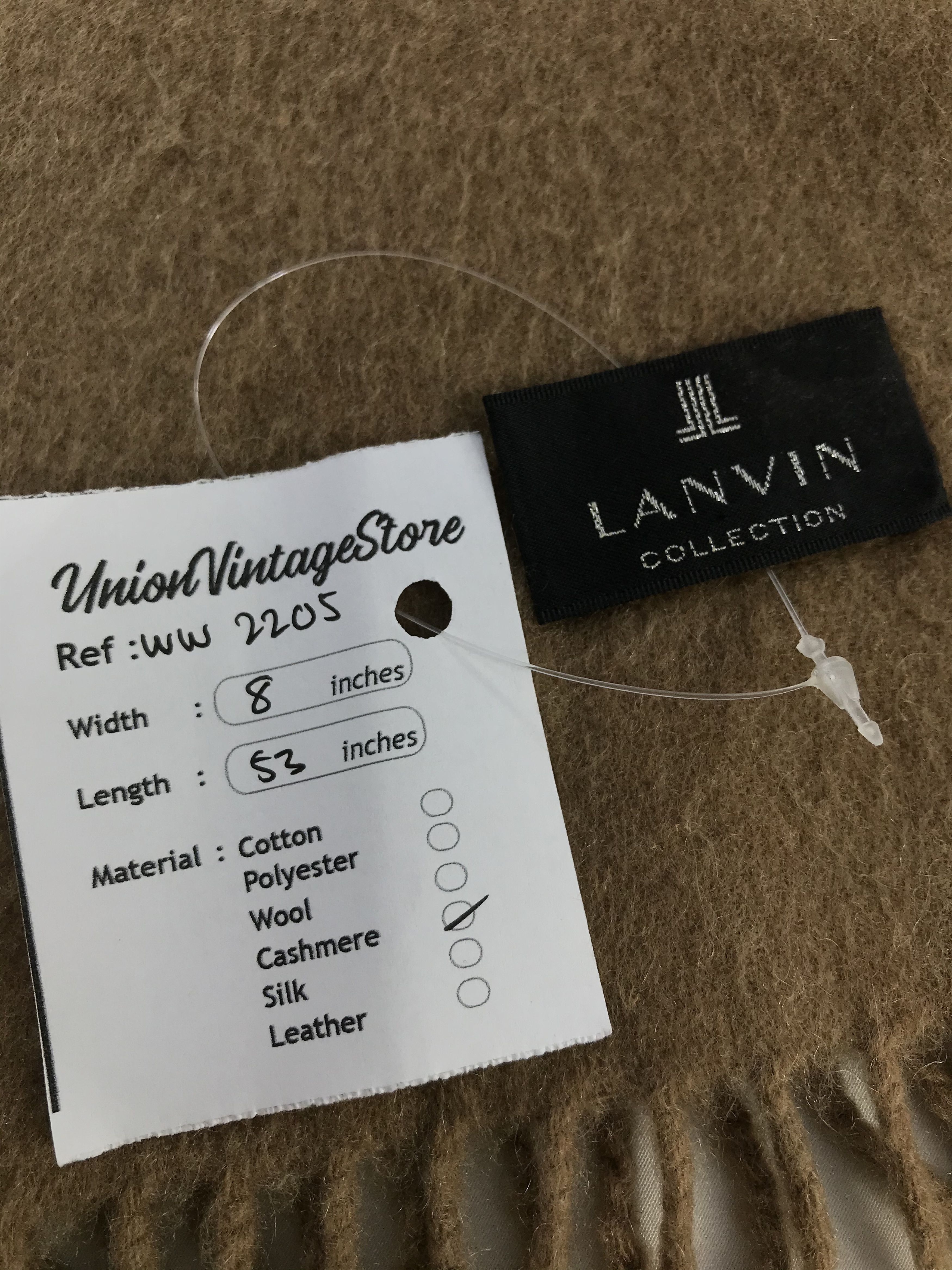 Lanvin × Vintage Lanvin Scarf / Muffler / Neckwear - WW2205 Size ONE SIZE - 7 Thumbnail