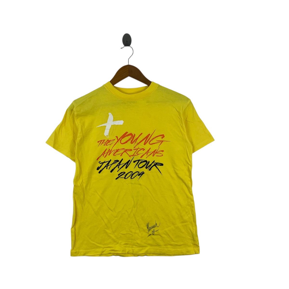 Band Tees THE YOUNG AMERICANS Japan Tour 2009 Signature Tee Shirt Top Size S / US 4 / IT 40 - 3 Thumbnail