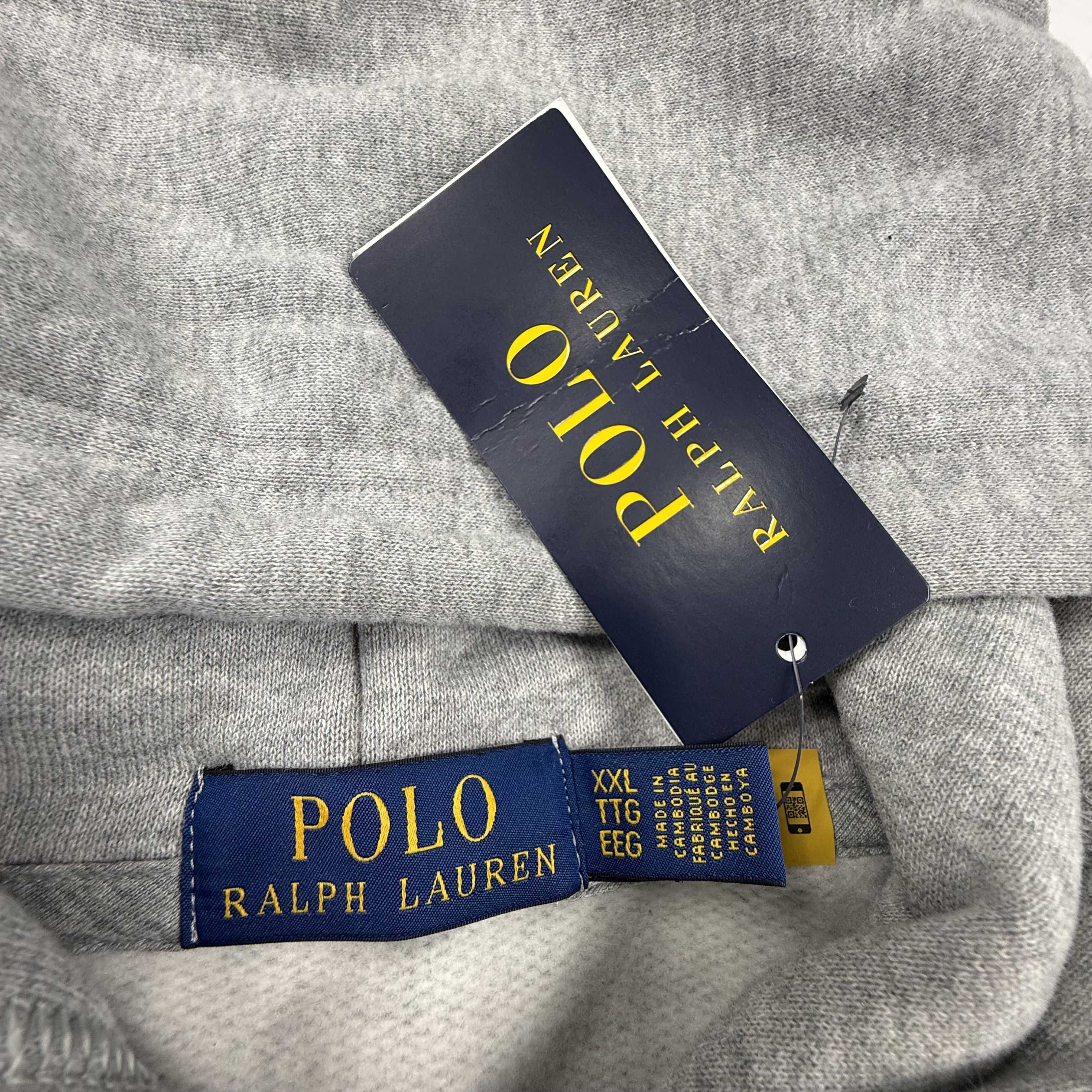 Polo Ralph Lauren Polo Ralph Lauren Mens XXL Grey Heather Fleece Hoodie Size US XXL / EU 58 / 5 - 5 Thumbnail