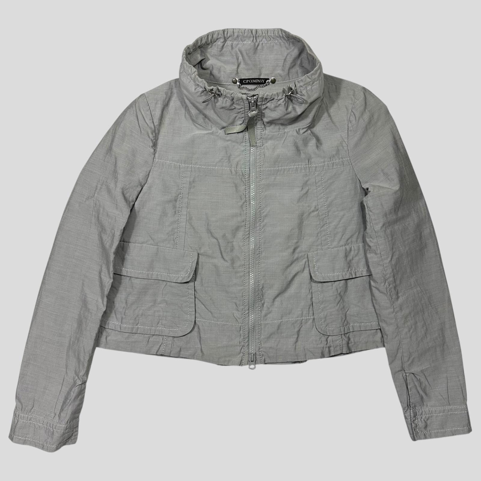 C.P. Company CP Company Cropped Pleated Co-nylon Jacket - IT40 (UK8) Size S / US 4 / IT 40 - 1 Thumbnail