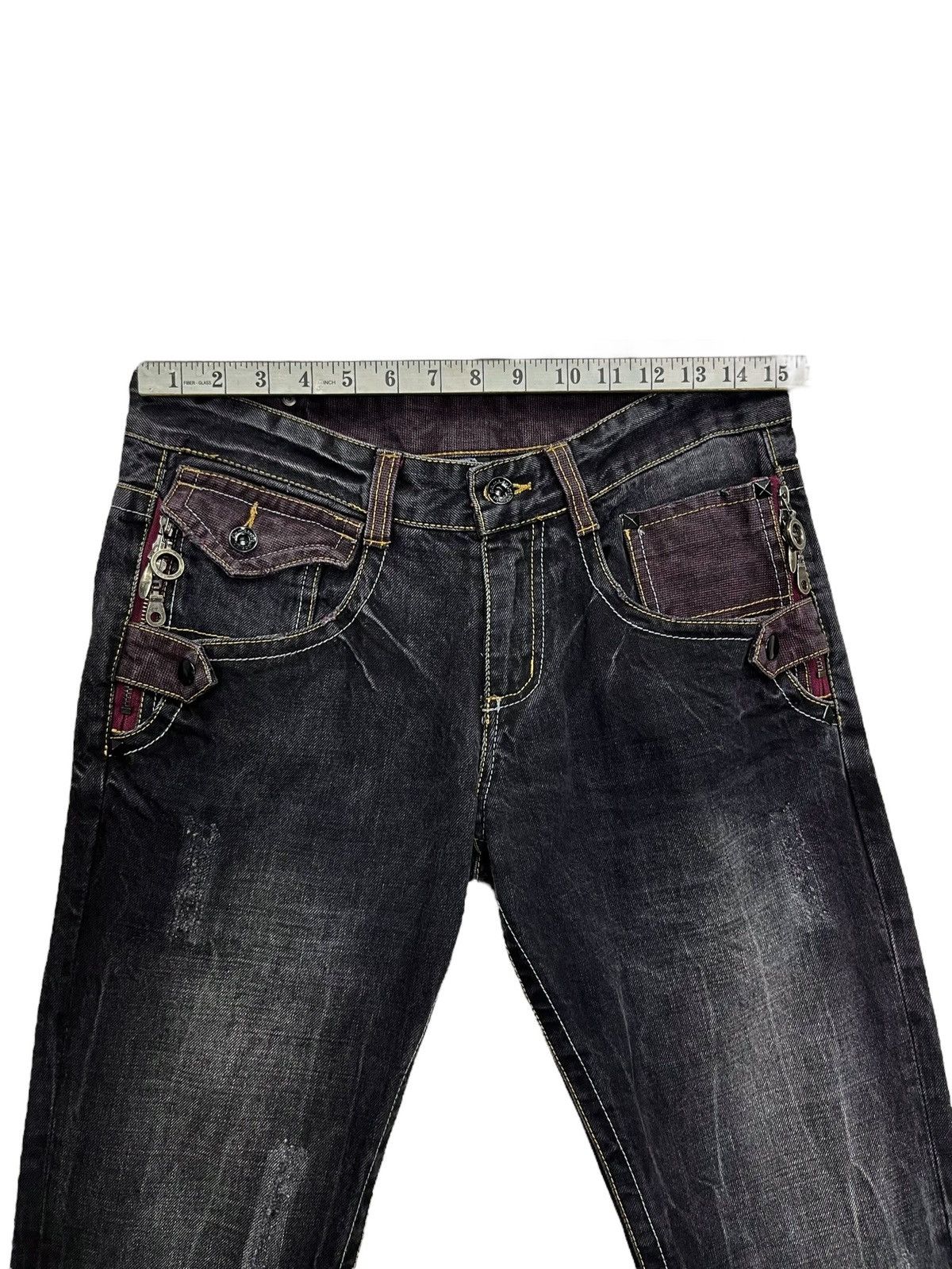 semanticdesign FYE🤘🏼SEMANTIC DESIGN Punk Multi Head Zipper Clawmark Flare Size US 30 / EU 46 - 16 Thumbnail
