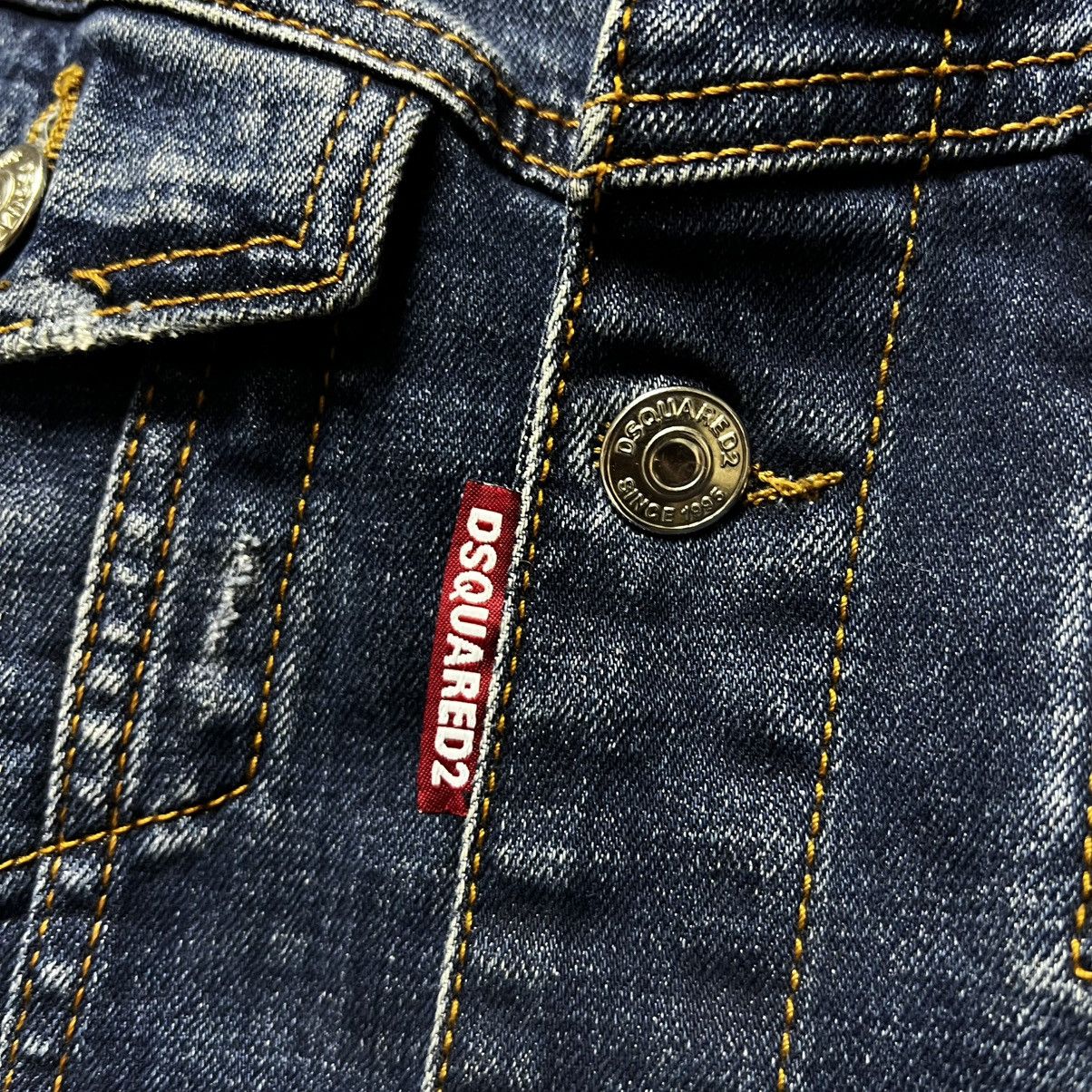Dsquared2 Dsquared2 Women's Distressed Denim Jacket Size S Size S / US 4 / IT 40 - 7 Thumbnail