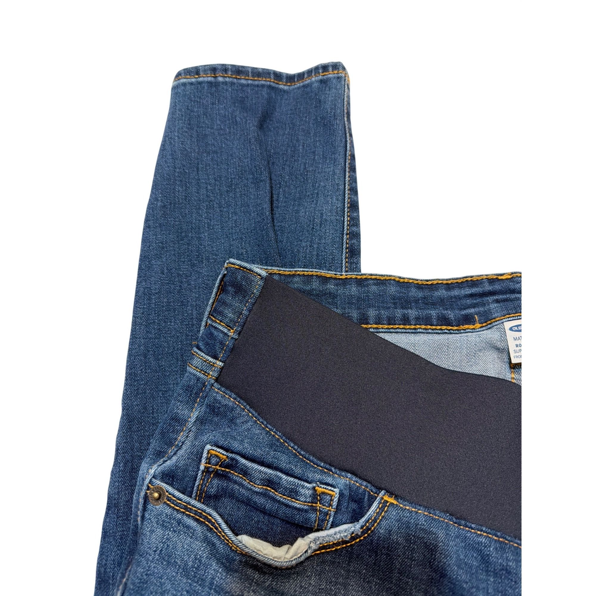 Old Navy Old Navy Maternity Rockstar Super Skinny Jeans Front Low Pan Size 28" / US 6 / IT 42 - 3 Thumbnail