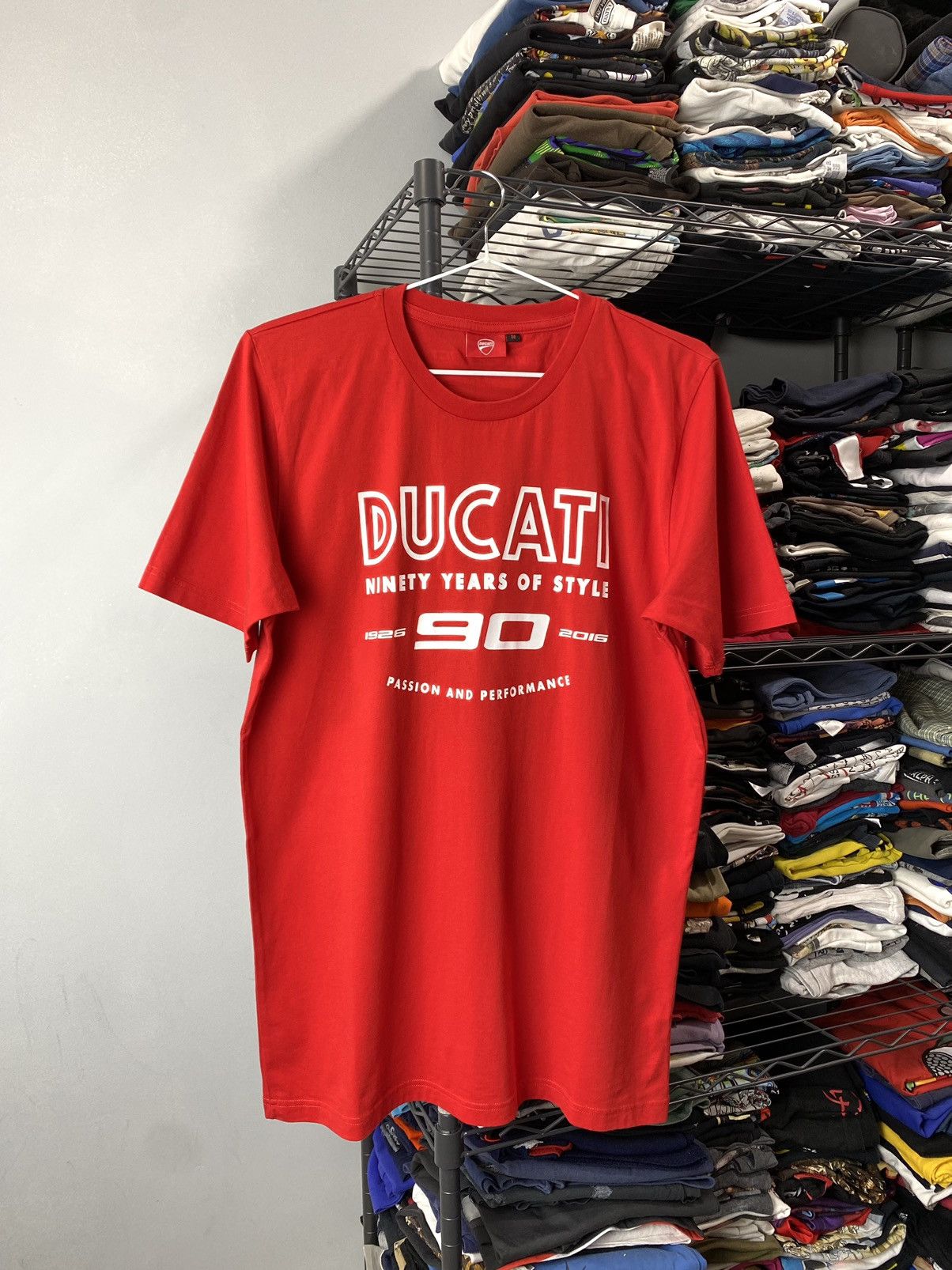 Ducati Red Ducati Racing T Shirt Suzuki Honda Motorsport Size US M / EU 48-50 / 2 - 1 Thumbnail