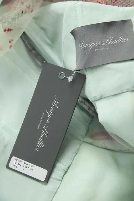 Monique Lhuillier Illusion Draped Dress Size XS / US 0-2 / IT 36-38 - 7 Thumbnail