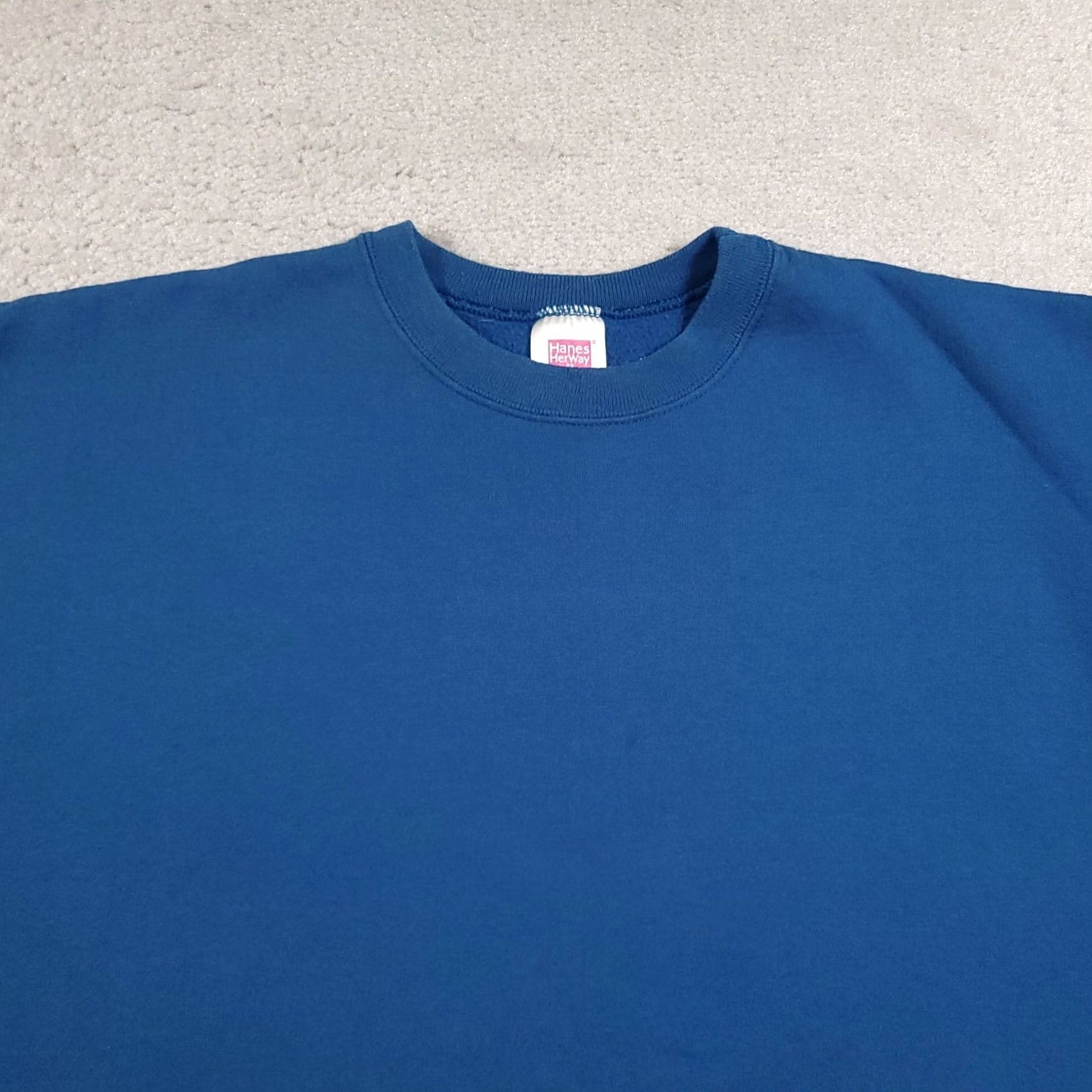 Hanes Hanes Her Way Sweatshirt Womens XL Blue Crewneck Pullover 90s Kang? Size XL / US 12-14 / IT 48-50 - 3 Thumbnail