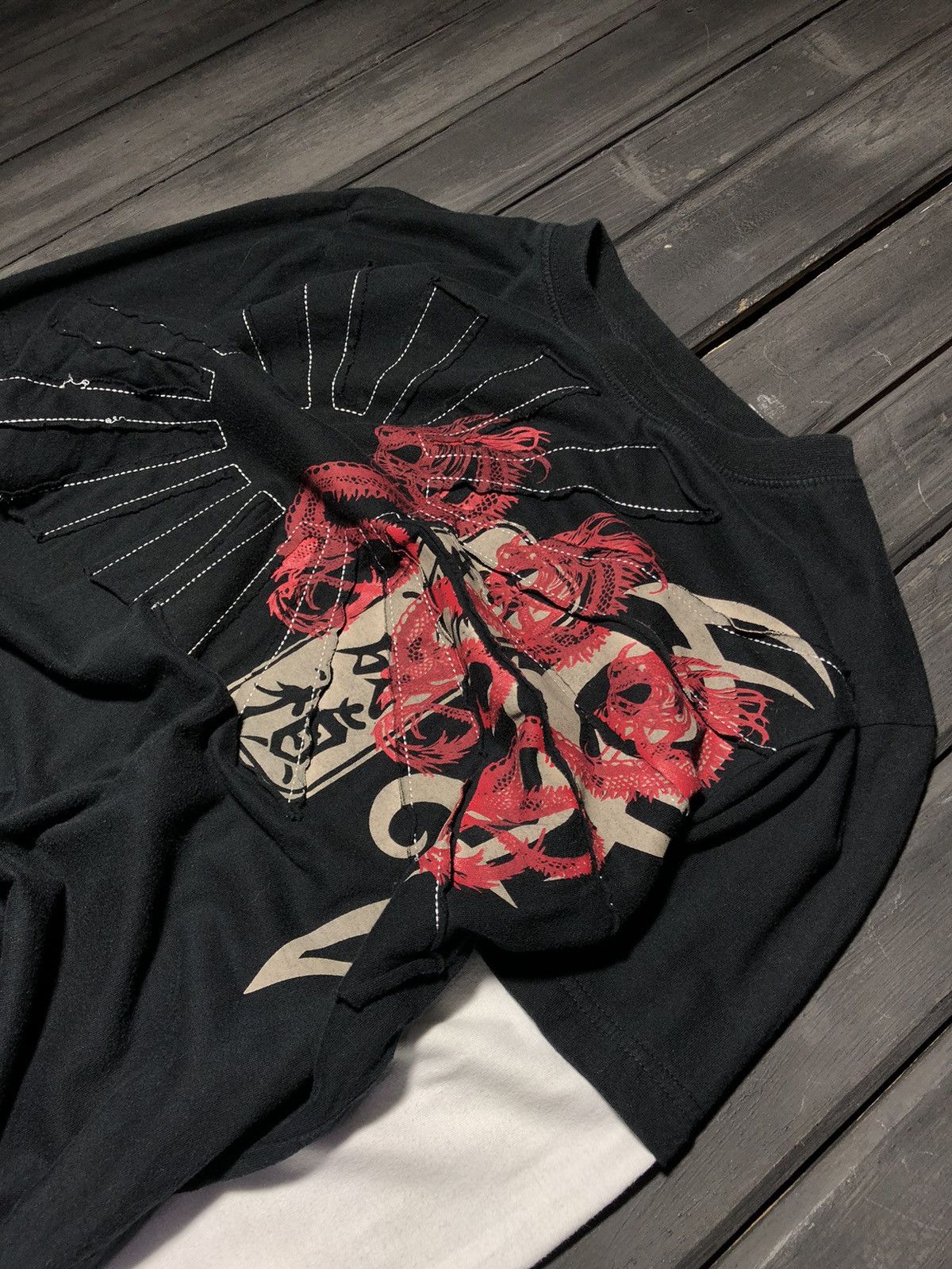 Japanese Brand × Junya Watanabe × Le Grande Bleu (L.G.B.) O0pium Y2K Balenciaga Type Washed archive longsleeve Size US S / EU 44-46 / 1 - 2 Thumbnail