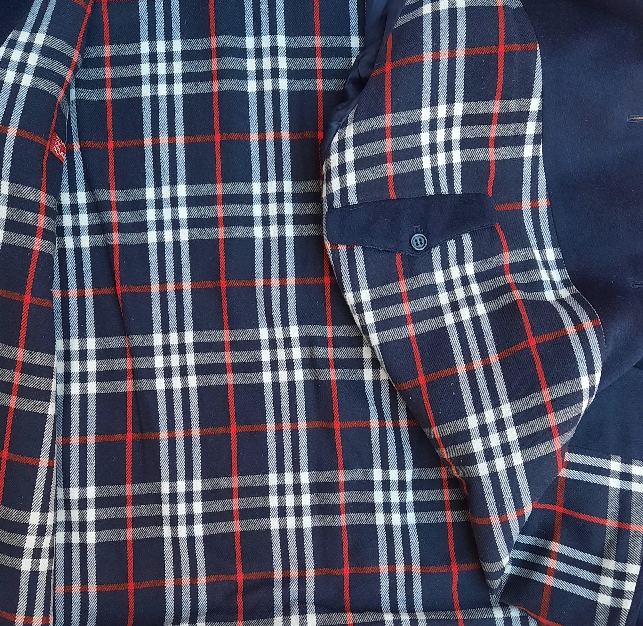 Burberry 90s Burberrys’ Classic Navy Wool Overcoat – Size 54 / XL Size US XL / EU 56 / 4 - 8 Thumbnail