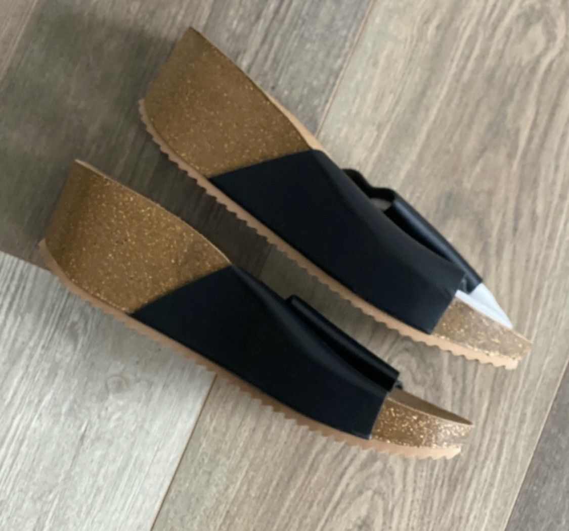 Other OPEN TOE PLATFORM SLIP ON SANDALS Size US 11 / IT 41 - 13 Thumbnail