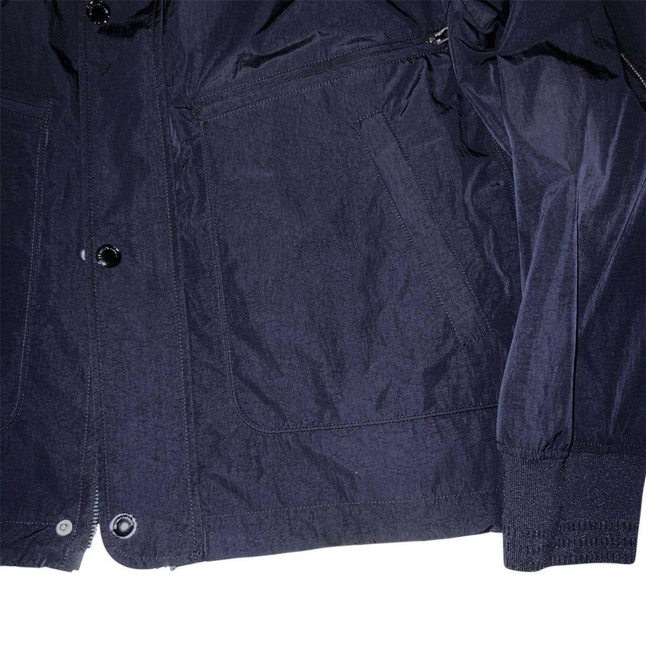 Emporio Armani $1350 EMPORIO ARMANI All-weather blouson Deep blue Size US L / EU 52-54 / 3 - 3 Thumbnail