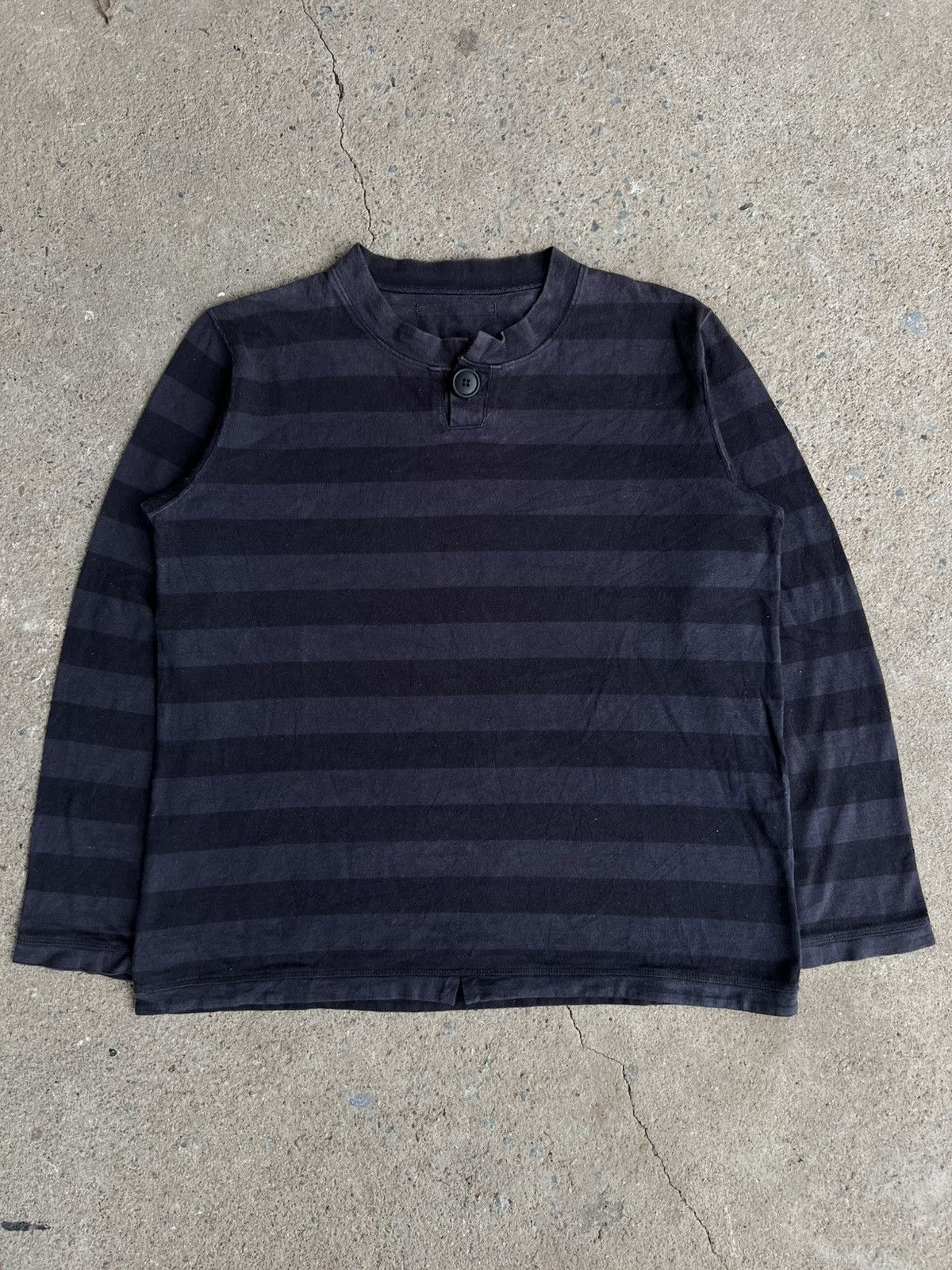 Japanese Brand Avant Garde* Faded Japan Striped Long Sleeve Sweatshirt Size US S / EU 44-46 / 1 - 1 Thumbnail