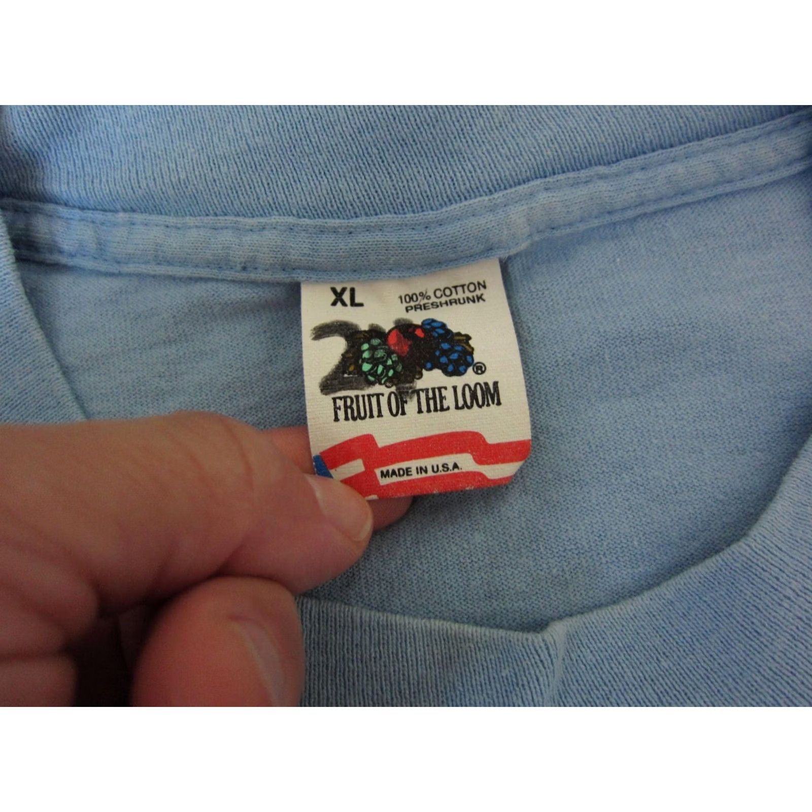 Fruit Of The Loom Vintage 80s Basketball Shirt Mens Extra Large Blue Fruit of the Loom Made USA Size US XL / EU 56 / 4 - 4 Thumbnail