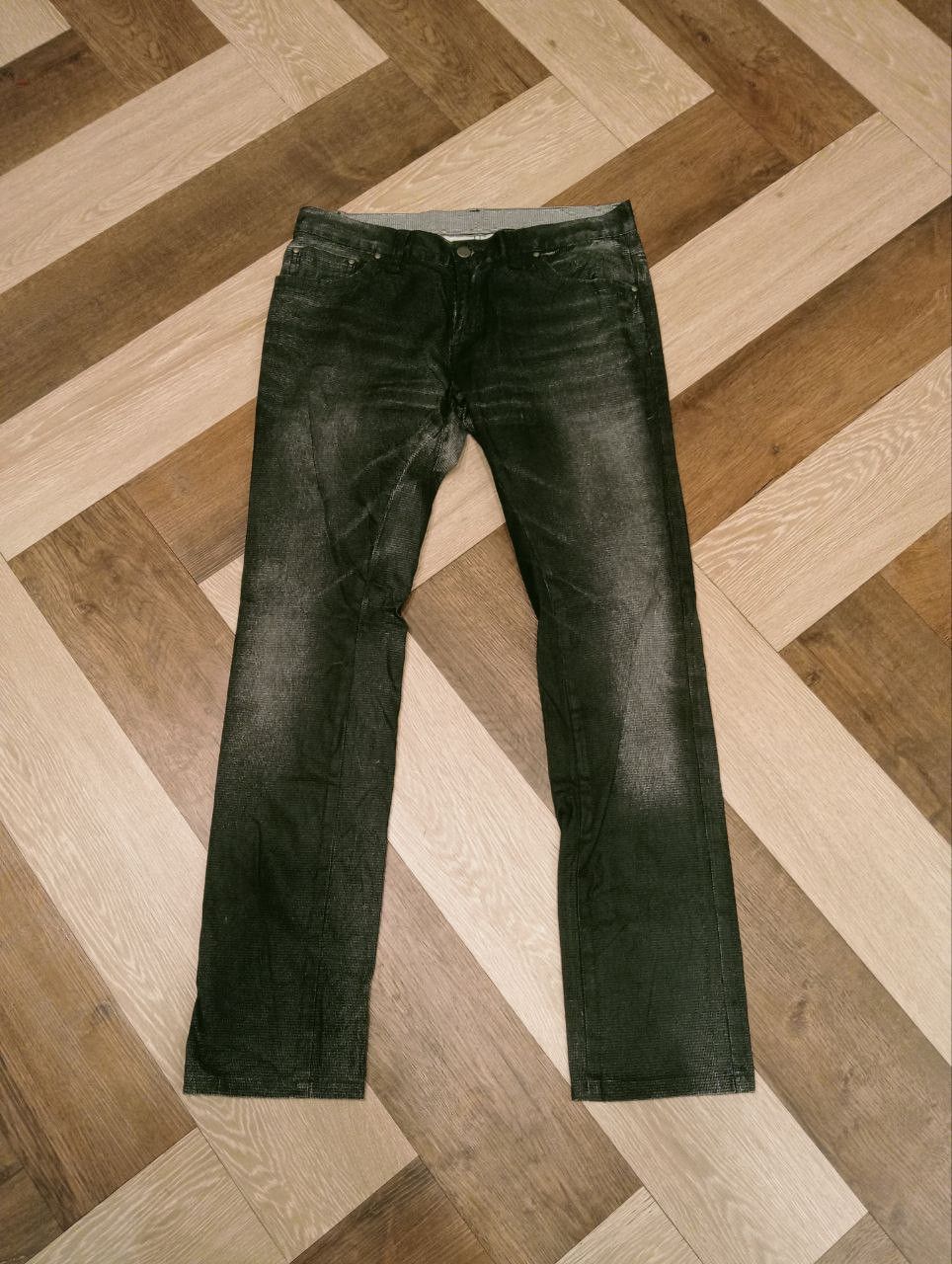 Tornado Mart TORNADO MART ZERO STRETCH DISTRESSED JEANS Size US 33 - 1 Thumbnail