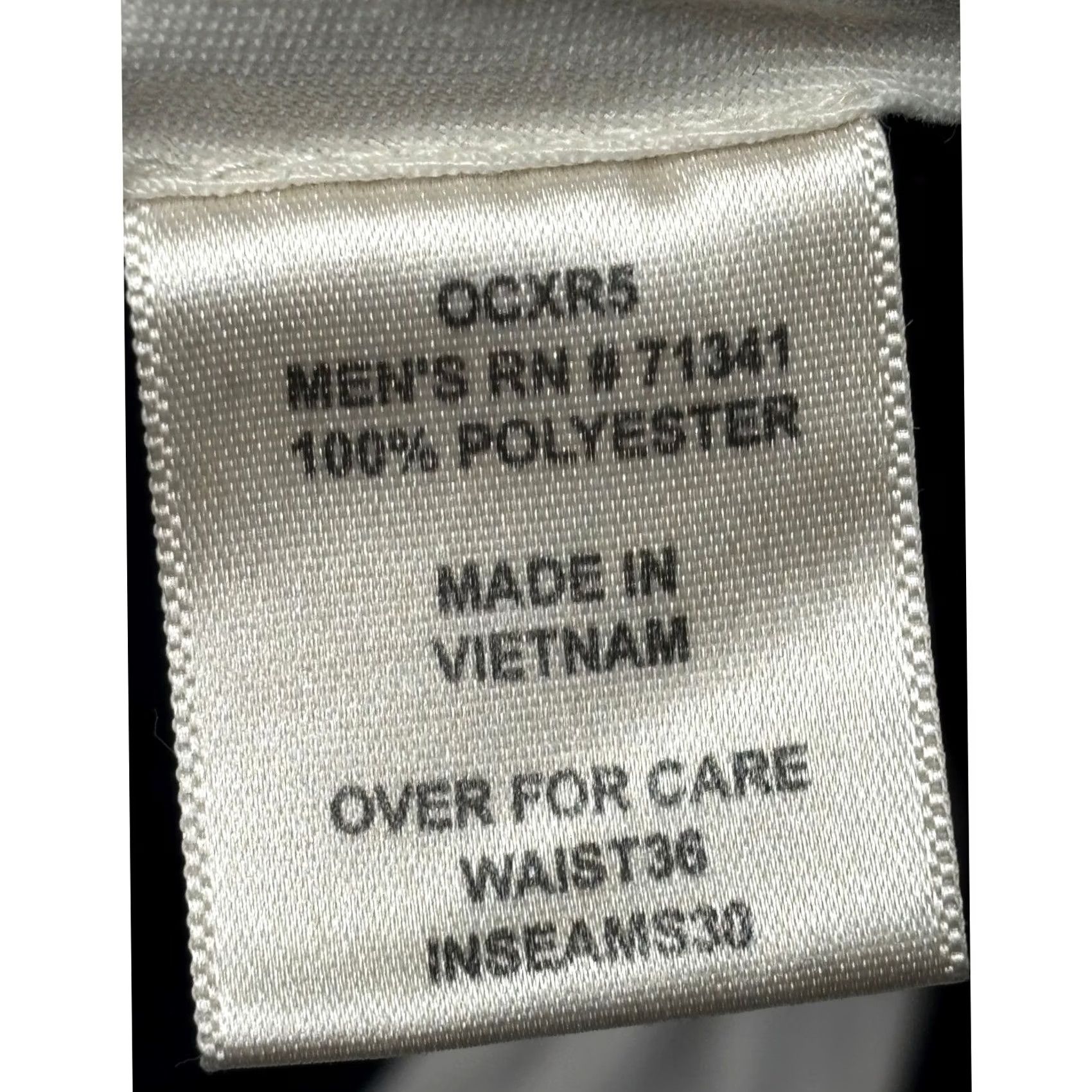 Vintage L.L.Bean Mens Navy Polyester Dress Pants - Waist 36" - 30" - Zip Size US 36 / EU 52 - 6 Thumbnail