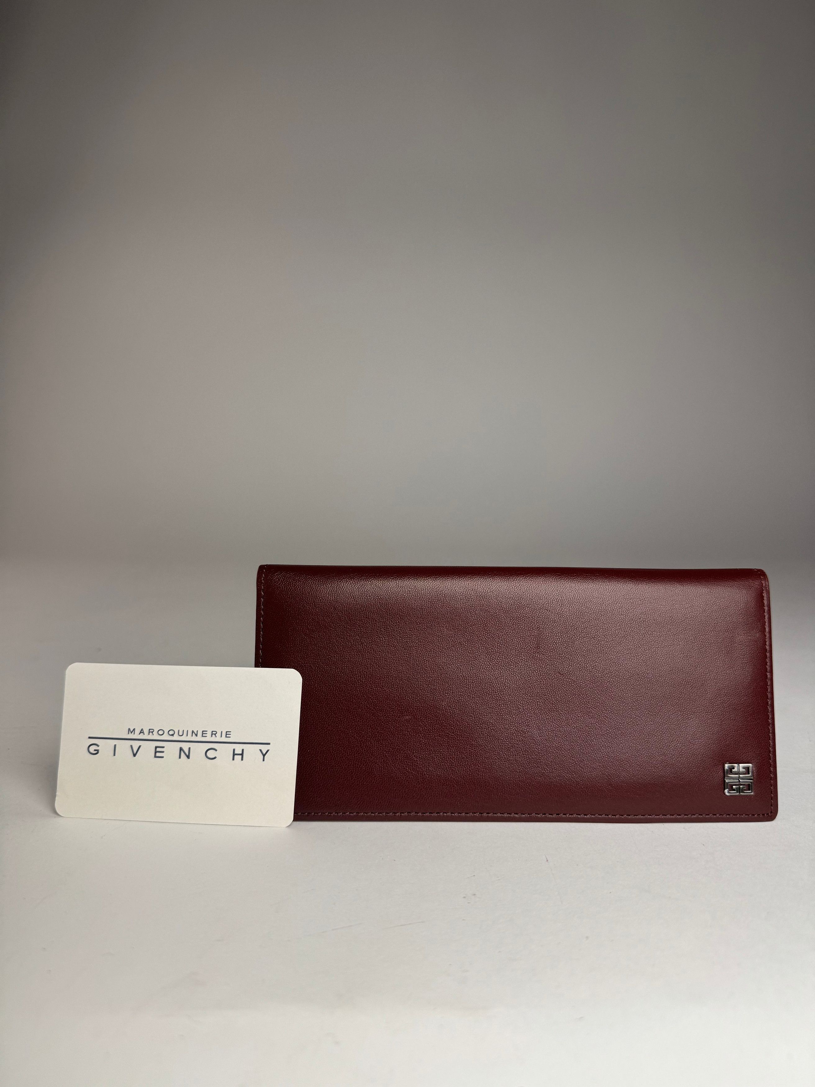 Givenchy Vintage Leather Card Holder ID Holder Brown Size ONE SIZE - 1 Thumbnail