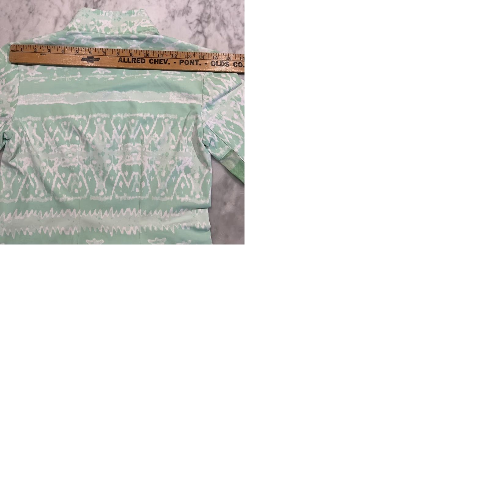 Vintage San Soleil Dress XS Long Sleeve Tropical UV 50 Pockets Green Nylon Spandex Size XS / US 0-2 / IT 36-38 - 9 Thumbnail