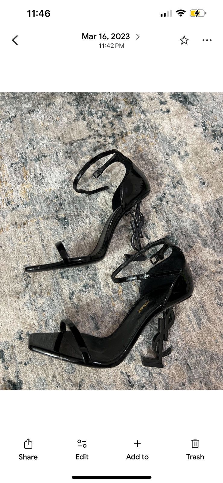 Yves Saint Laurent YSL HEELS Size US 6.5 / IT 36.5 - 3 Thumbnail