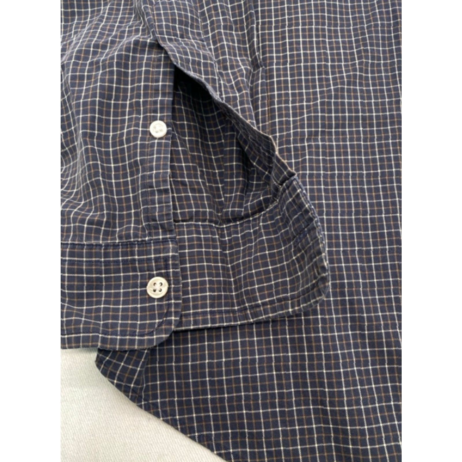 Ralph Lauren VINTAGE Ralph Lauren Long Sleeve Button Up Mens XL Check Classic Fit Shirt 3605 Size US XL / EU 56 / 4 - 2 Thumbnail